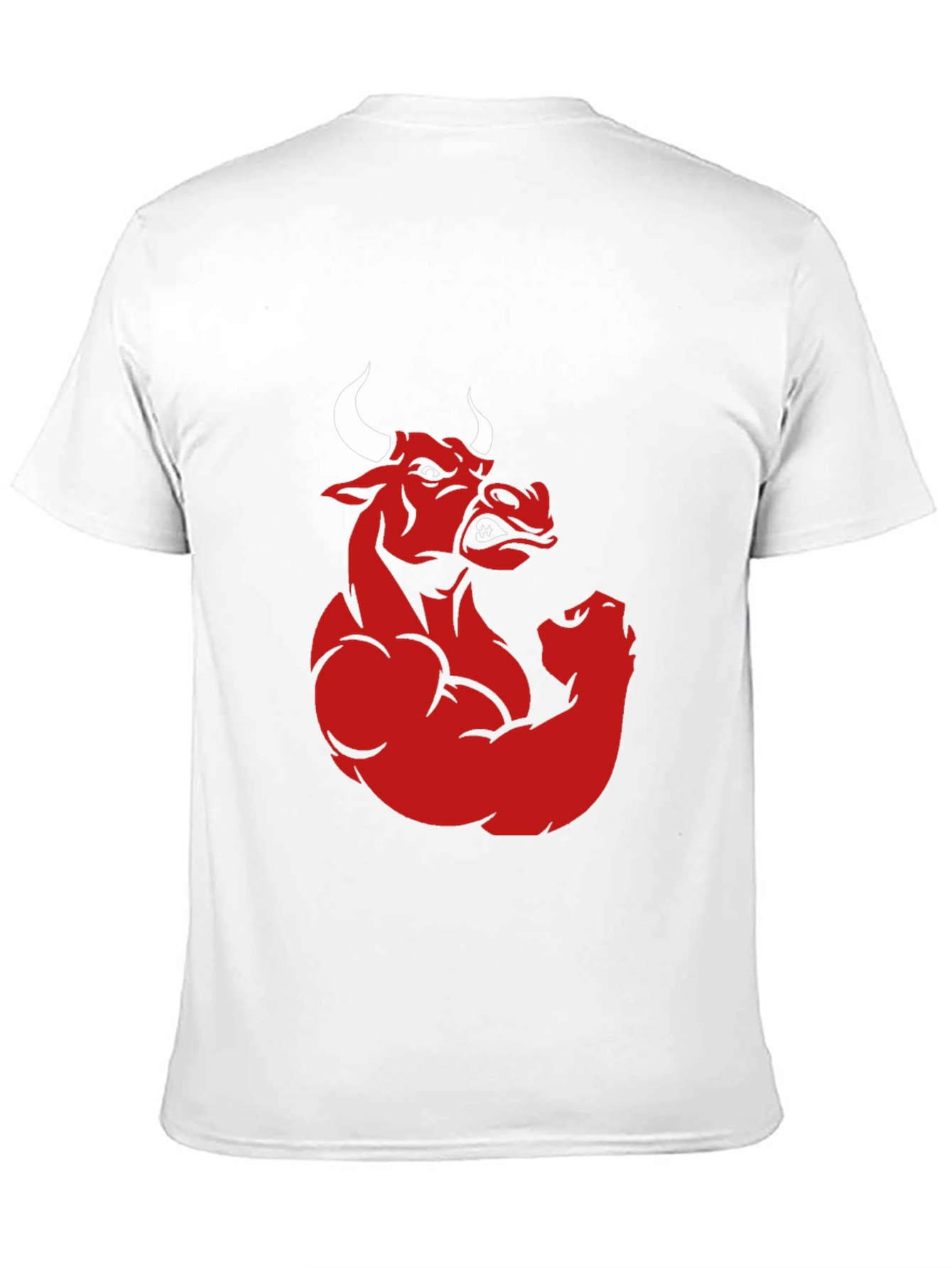 Red Bull Muscle Graphic Print Black T-Shirt