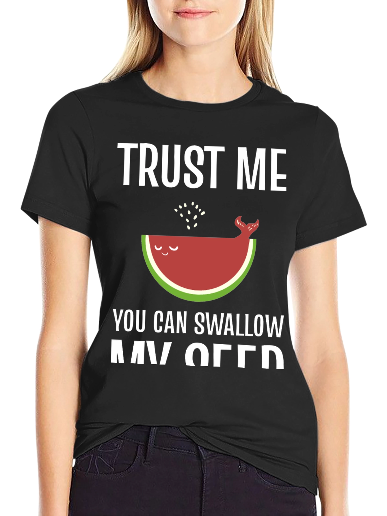 Trust Me Watermelon Whale Funny T-Shirt