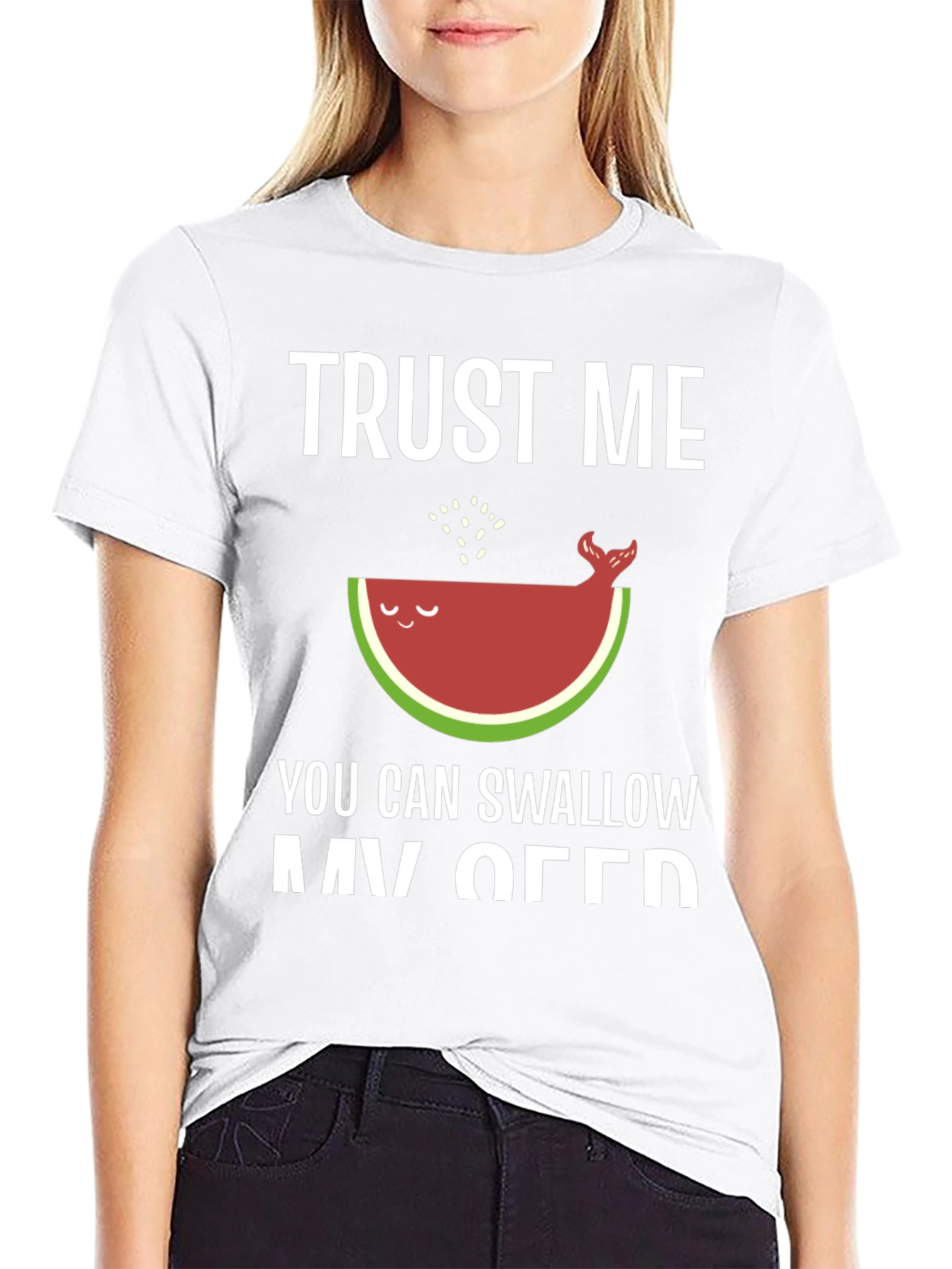 Trust Me Watermelon Whale Funny T-Shirt