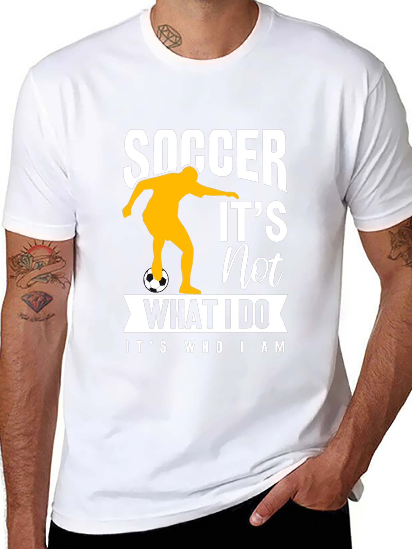 Soccer Lover Black T-Shirt - Its Who I Am