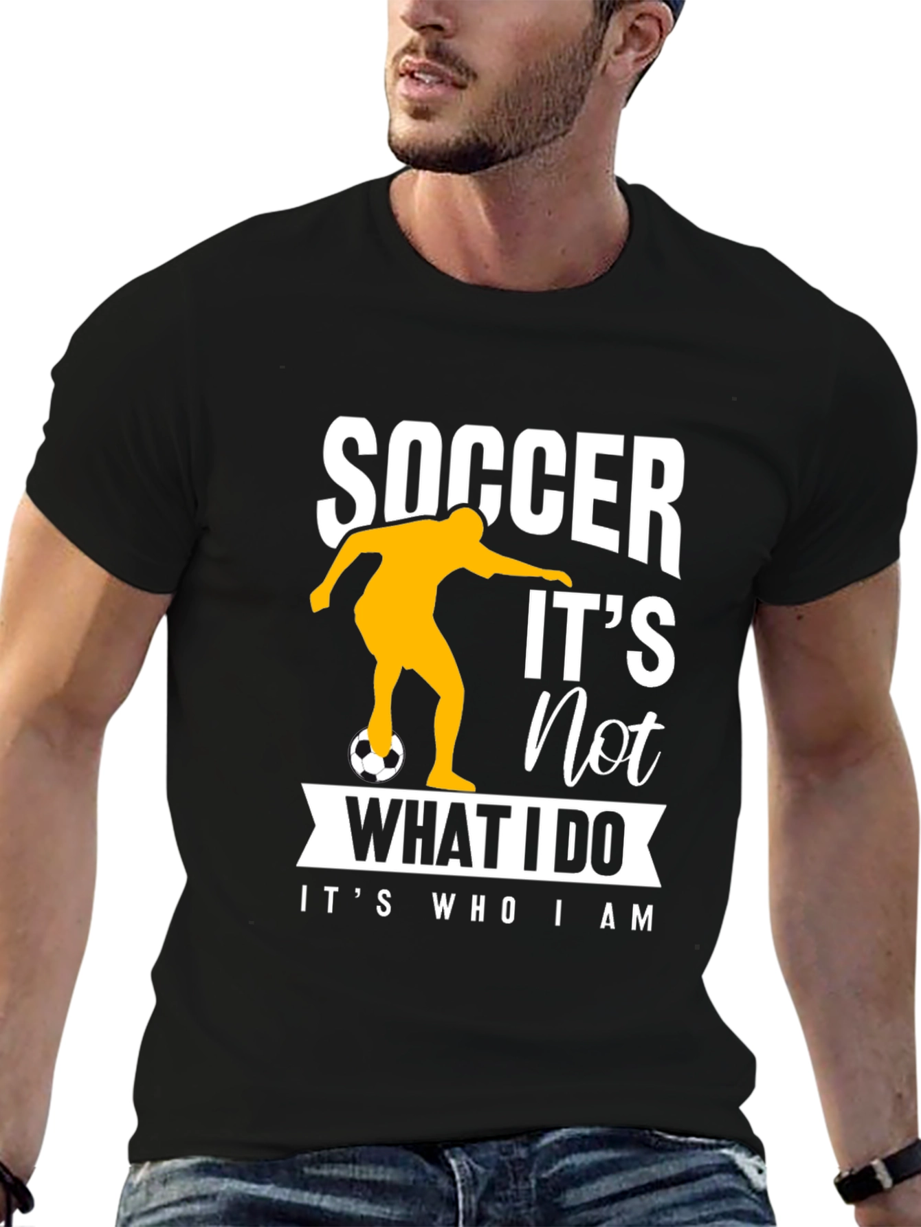 Soccer Lover Black T-Shirt - Its Who I Am