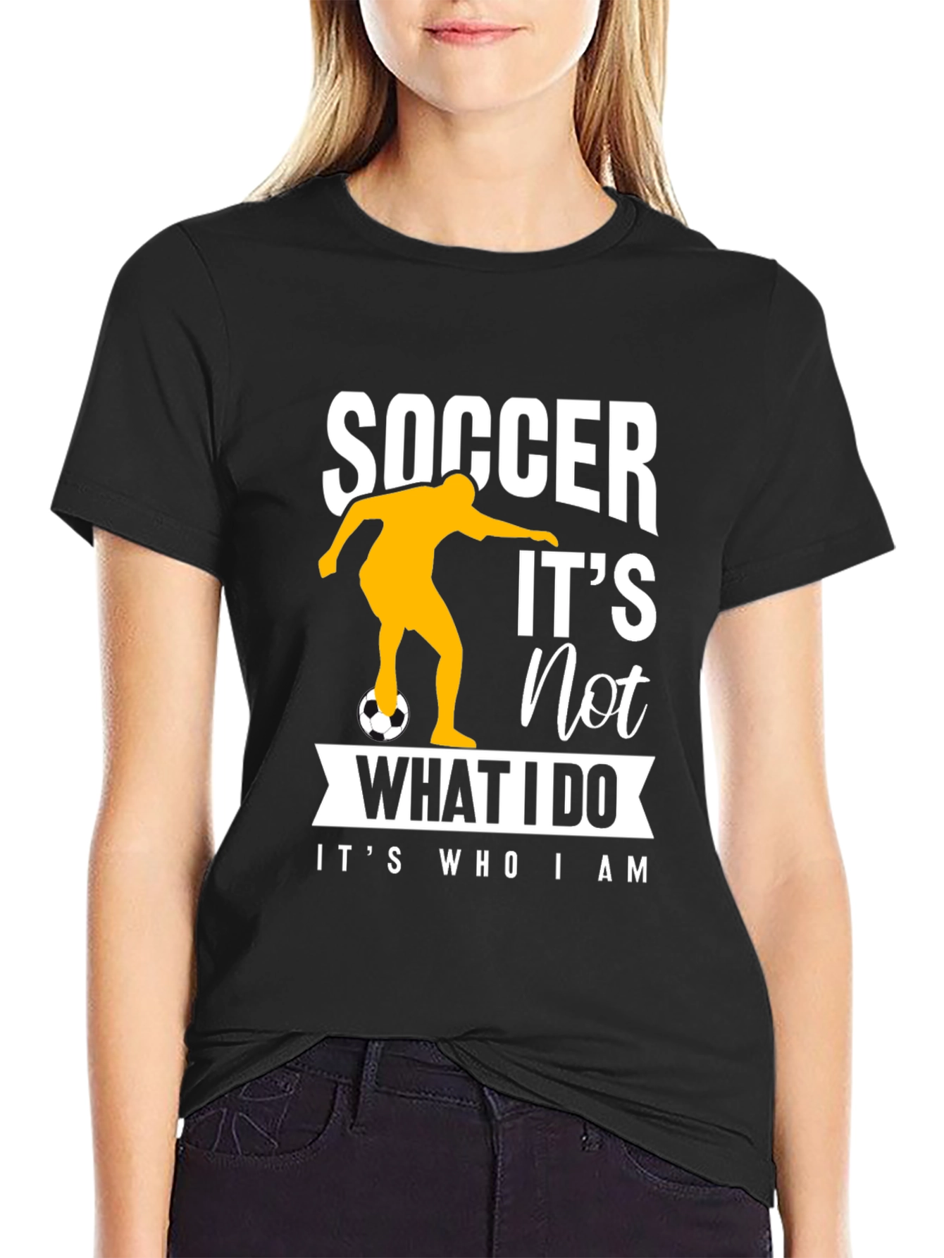 Soccer Lover Black T-Shirt - Its Who I Am