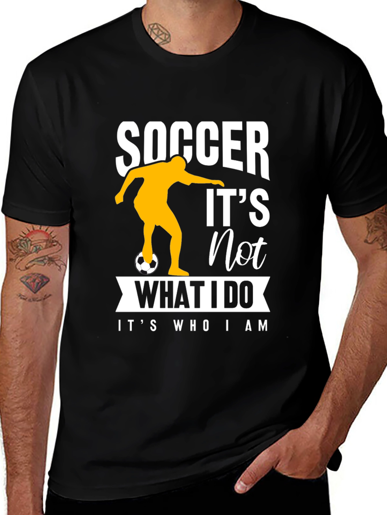 Soccer Lover Black T-Shirt - Its Who I Am