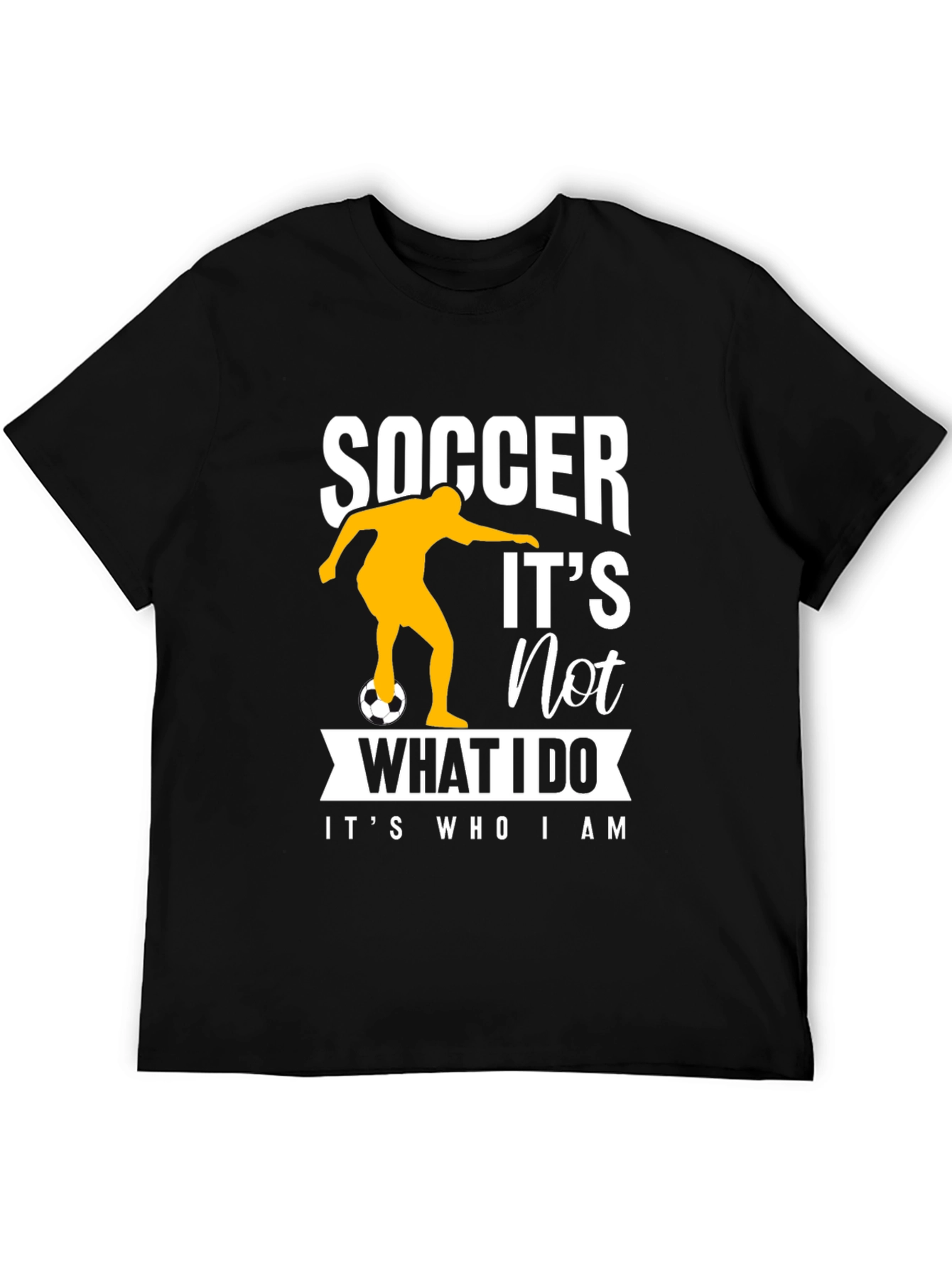 Soccer Lover Black T-Shirt - Its Who I Am