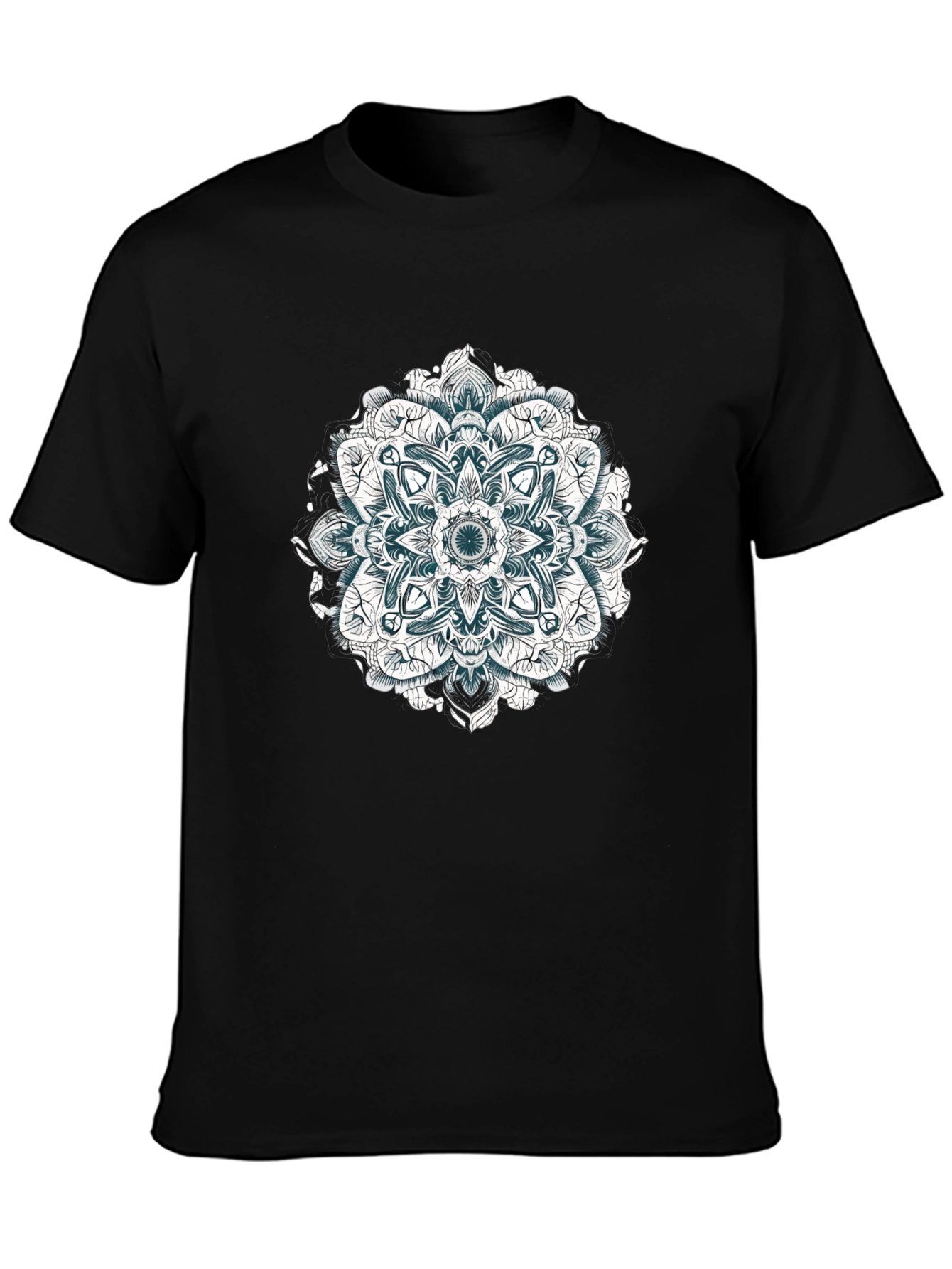 Mandala Graphic Black T-Shirt - Artistic Style