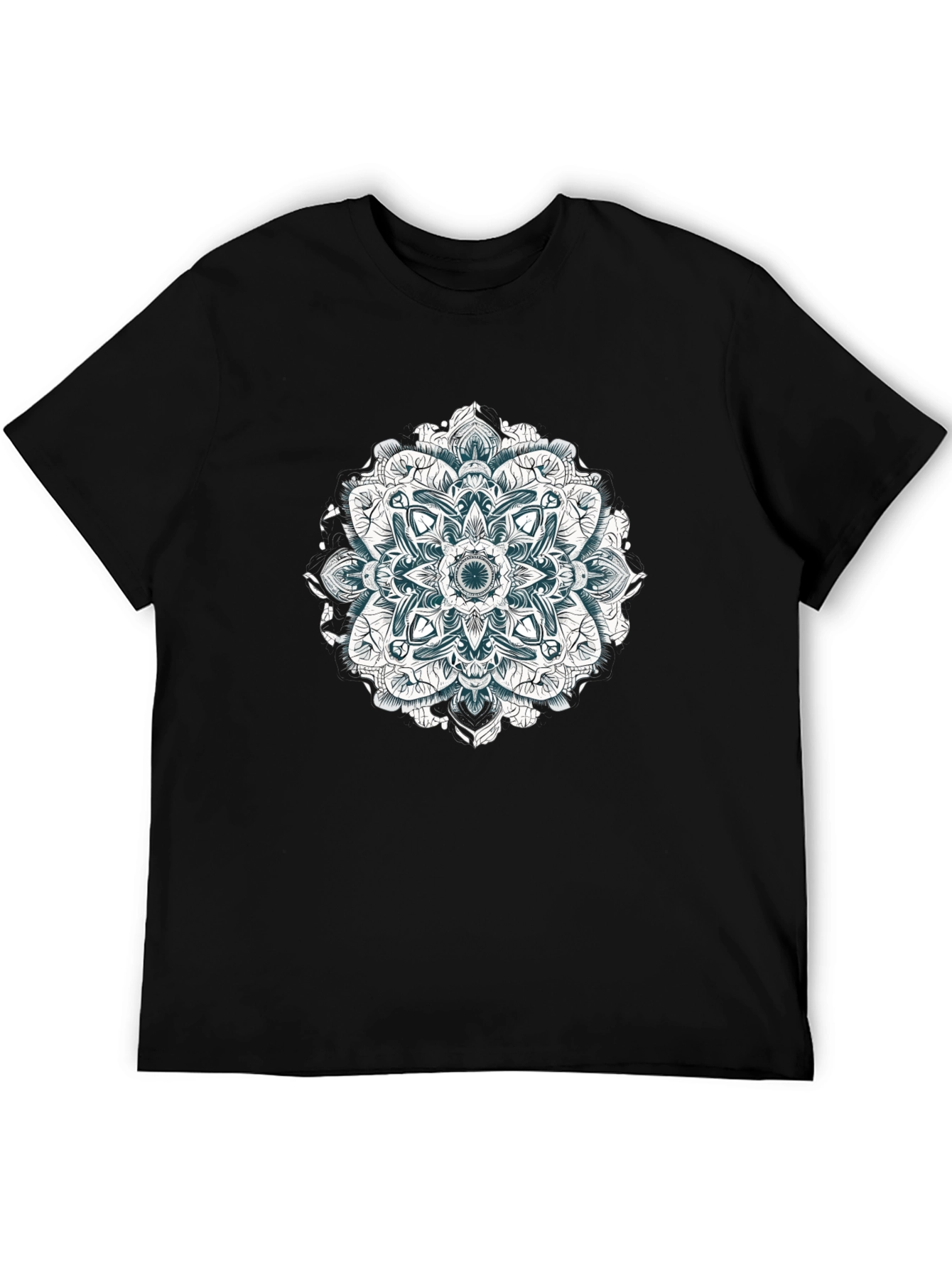 Mandala Graphic Black T-Shirt - Artistic Style