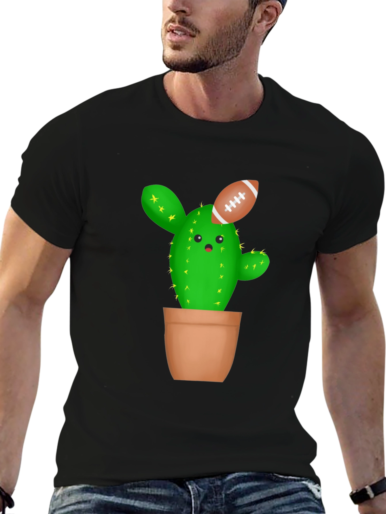 Cactus Football T-Shirt