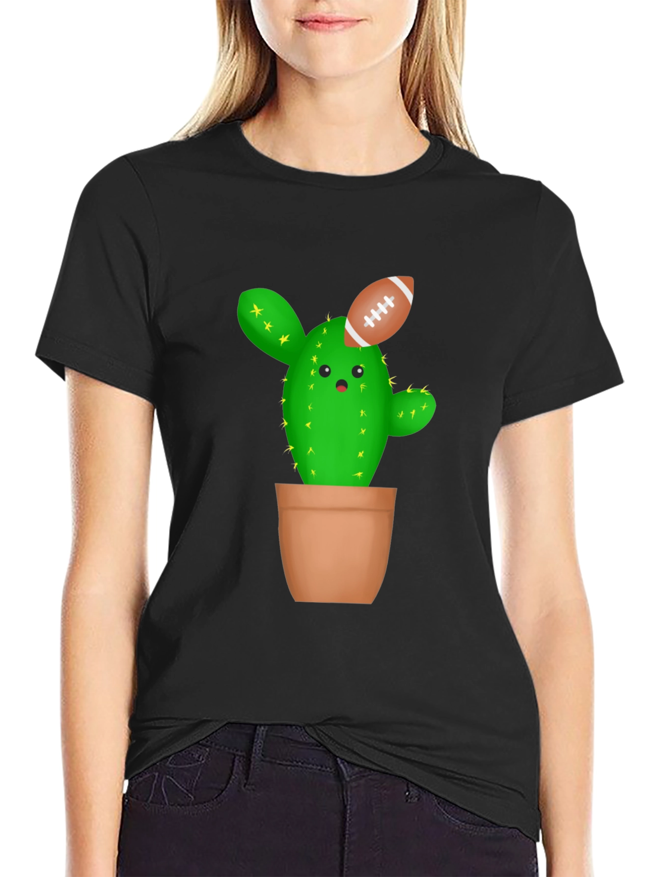 Cactus Football T-Shirt