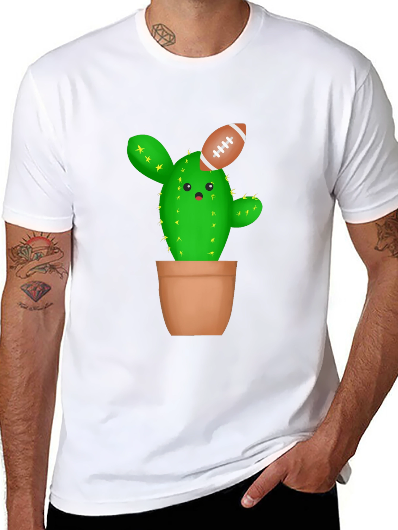 Cactus Football T-Shirt