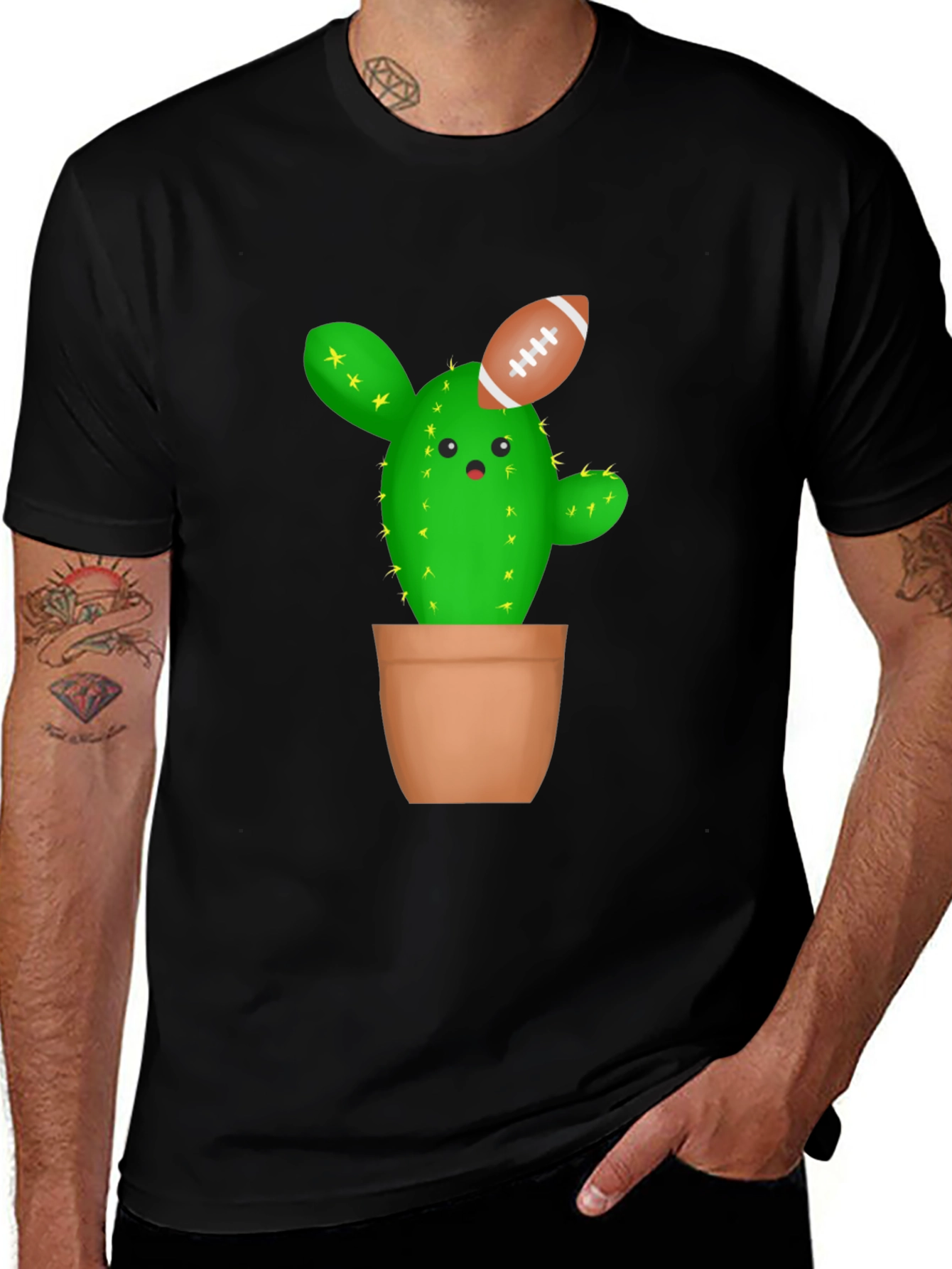Cactus Football T-Shirt