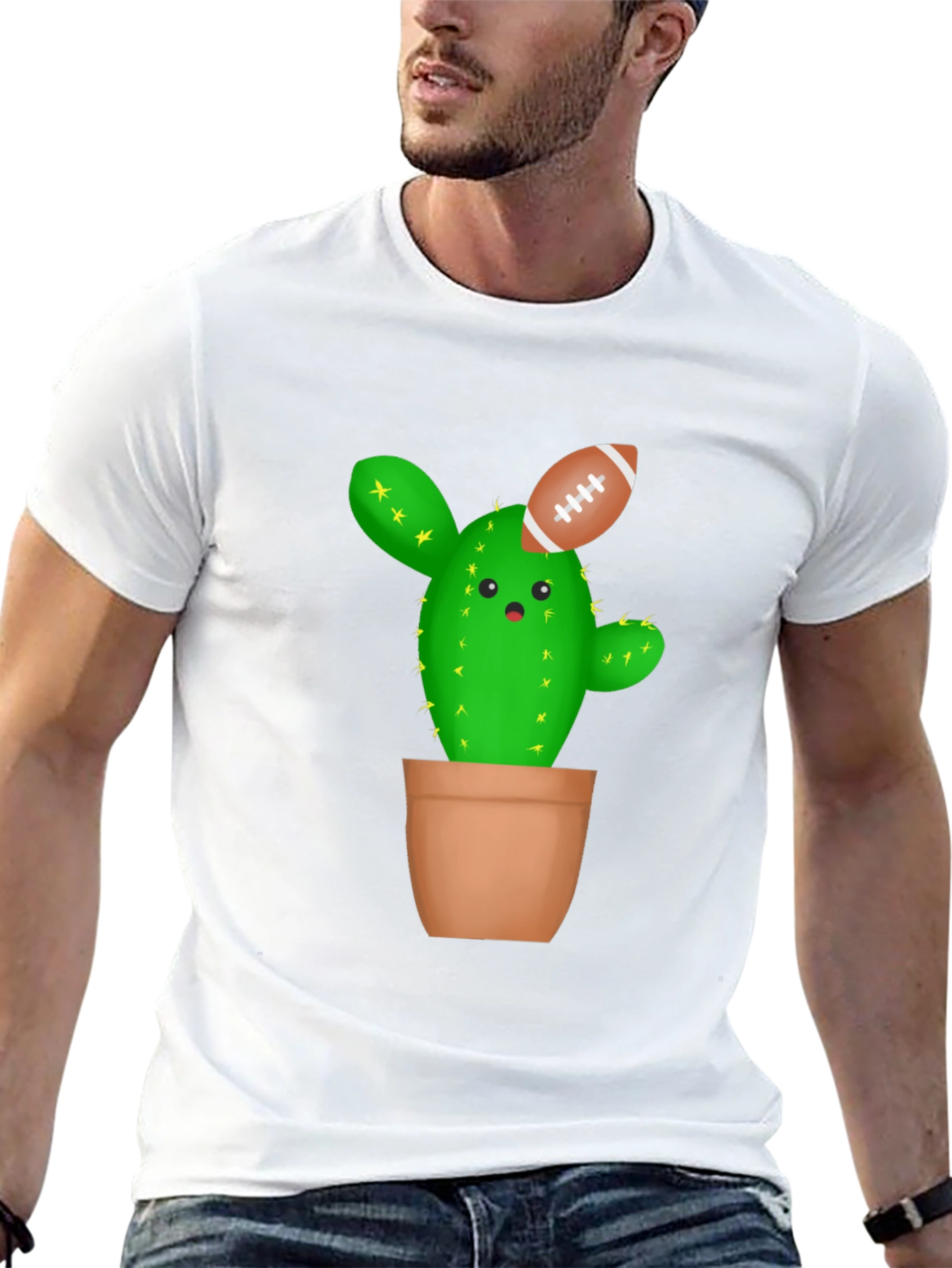 Cactus Football T-Shirt