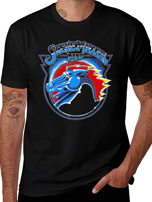 Steve Miller Band Graphic Print Mens T-Shirt