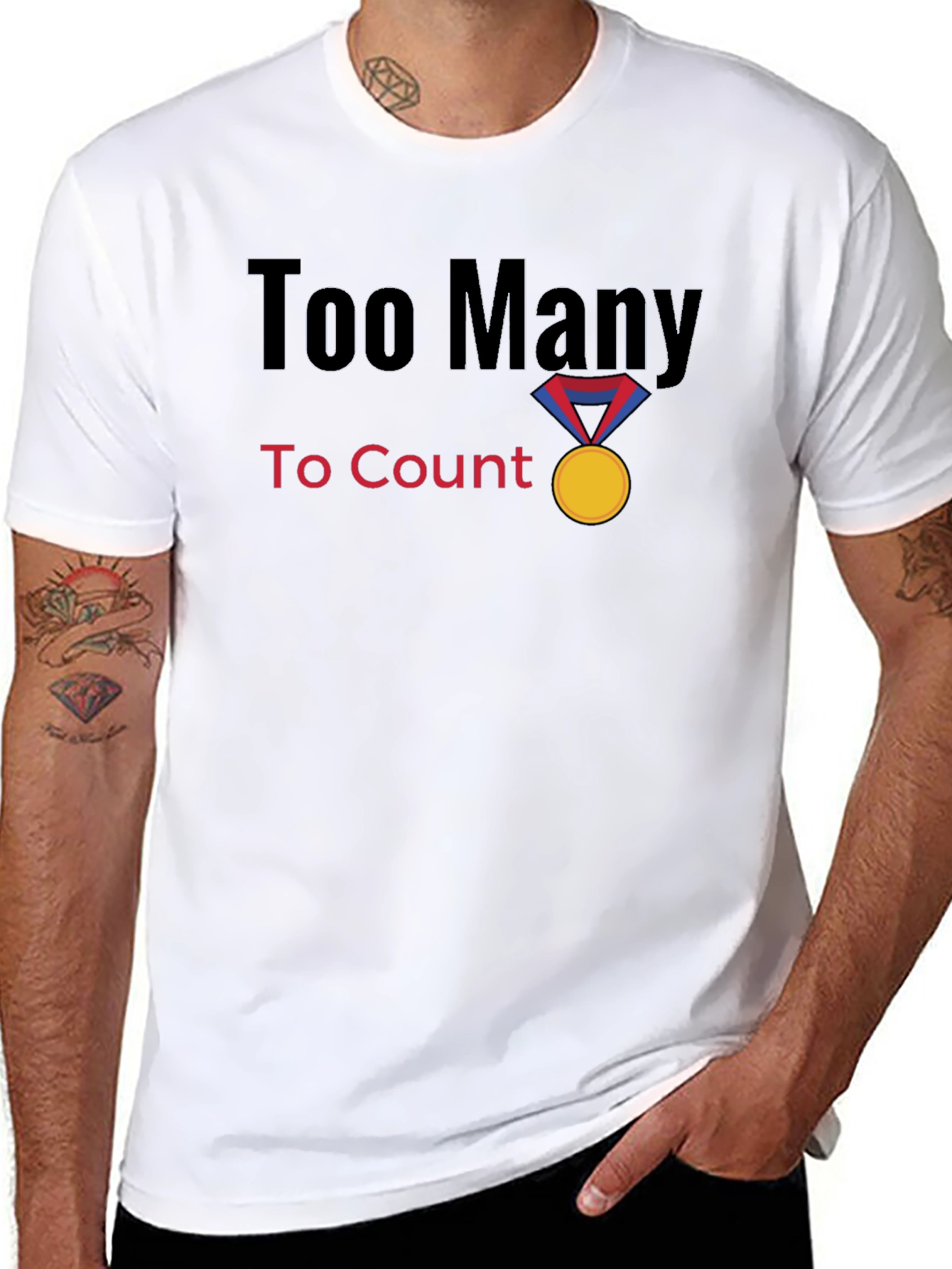 Too Many to Count Medal Graphic T-Shirt