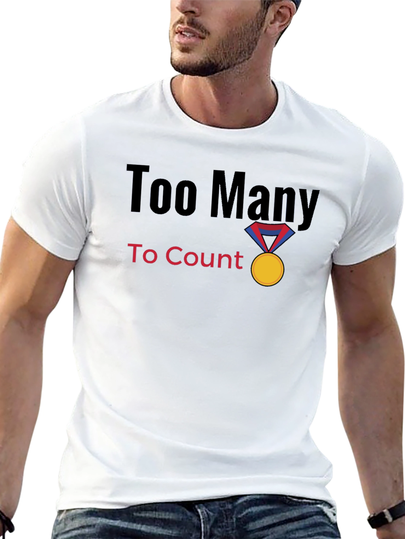 Too Many to Count Medal Graphic T-Shirt