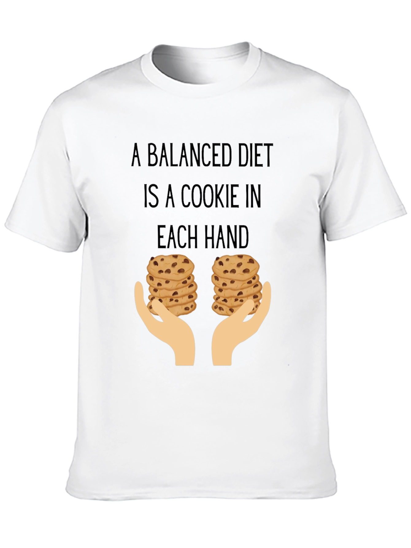 Funny Balanced Diet Cookie Lover T-Shirt