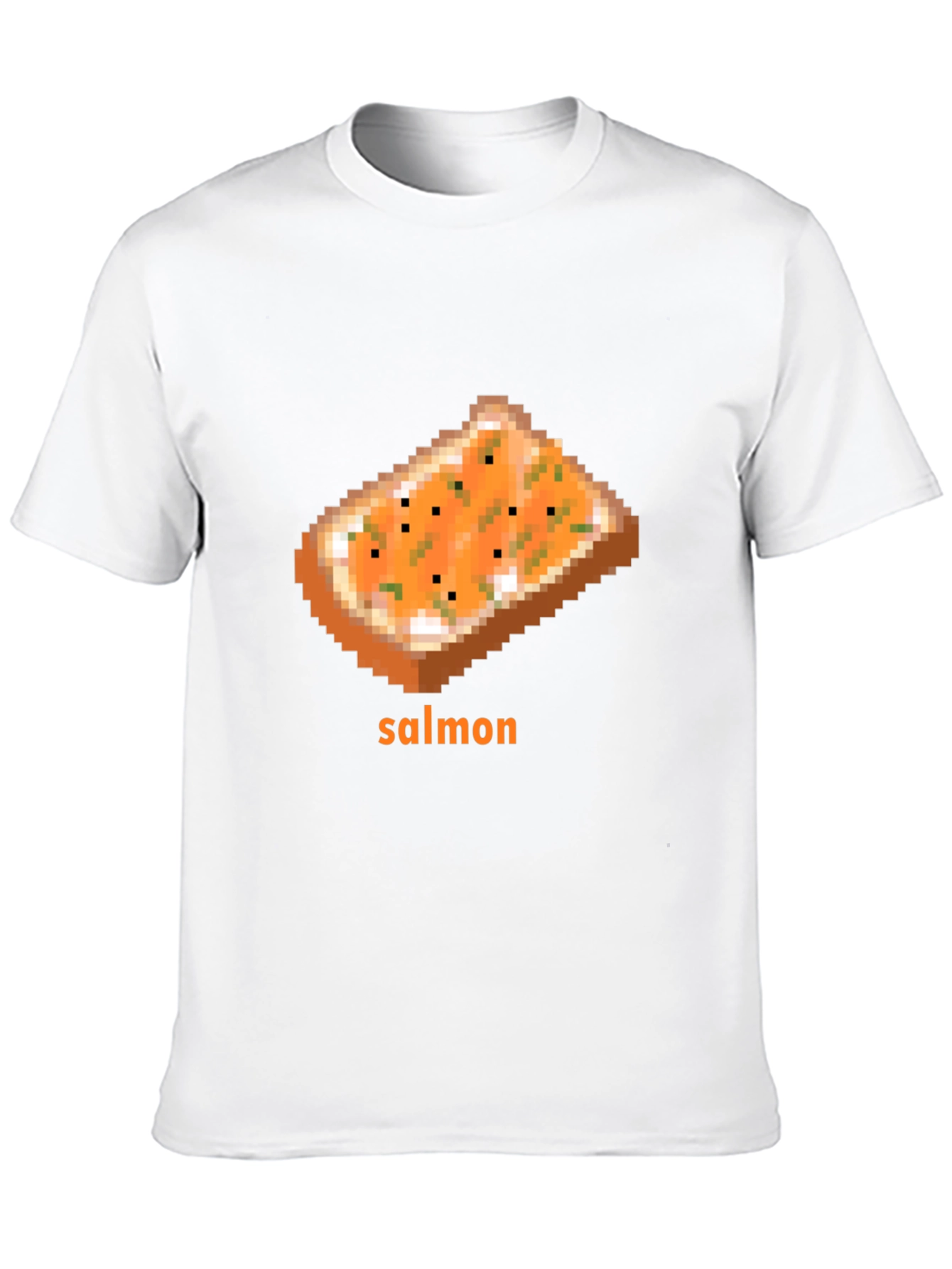 Pixel Salmon Toast T-Shirt - Unique Graphic Tee