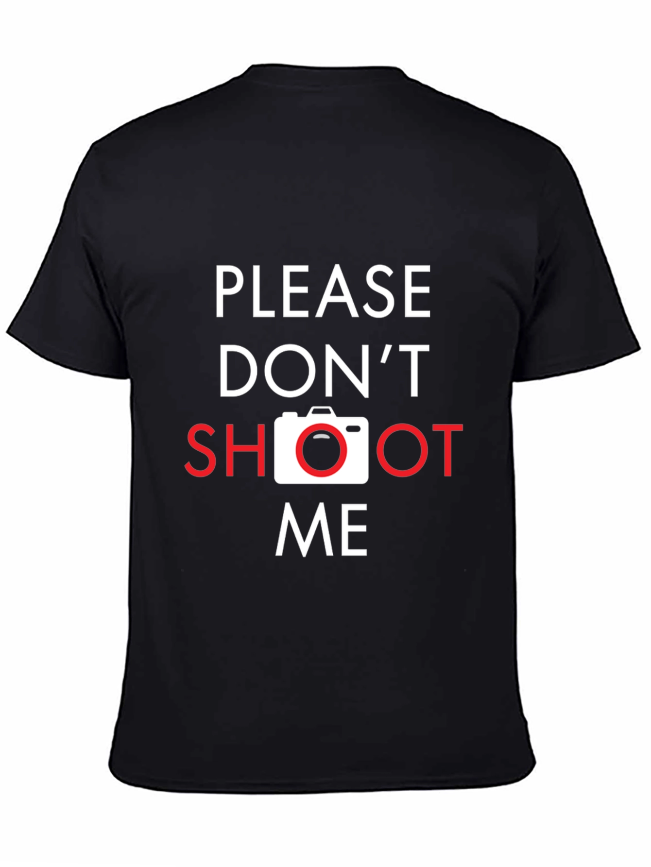 Please Dont Shoot Me Camera Graphic T-Shirt