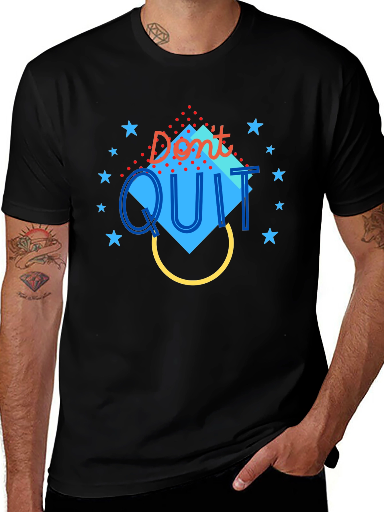 Dont Quit Motivational Graphic Tee