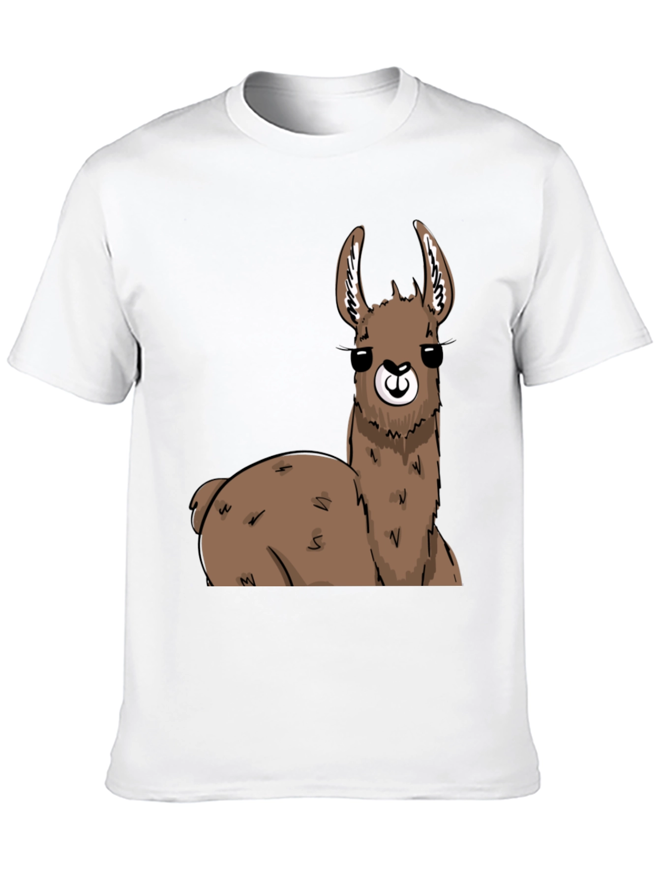 Llama Graphic T-Shirt - Black Cotton Tee