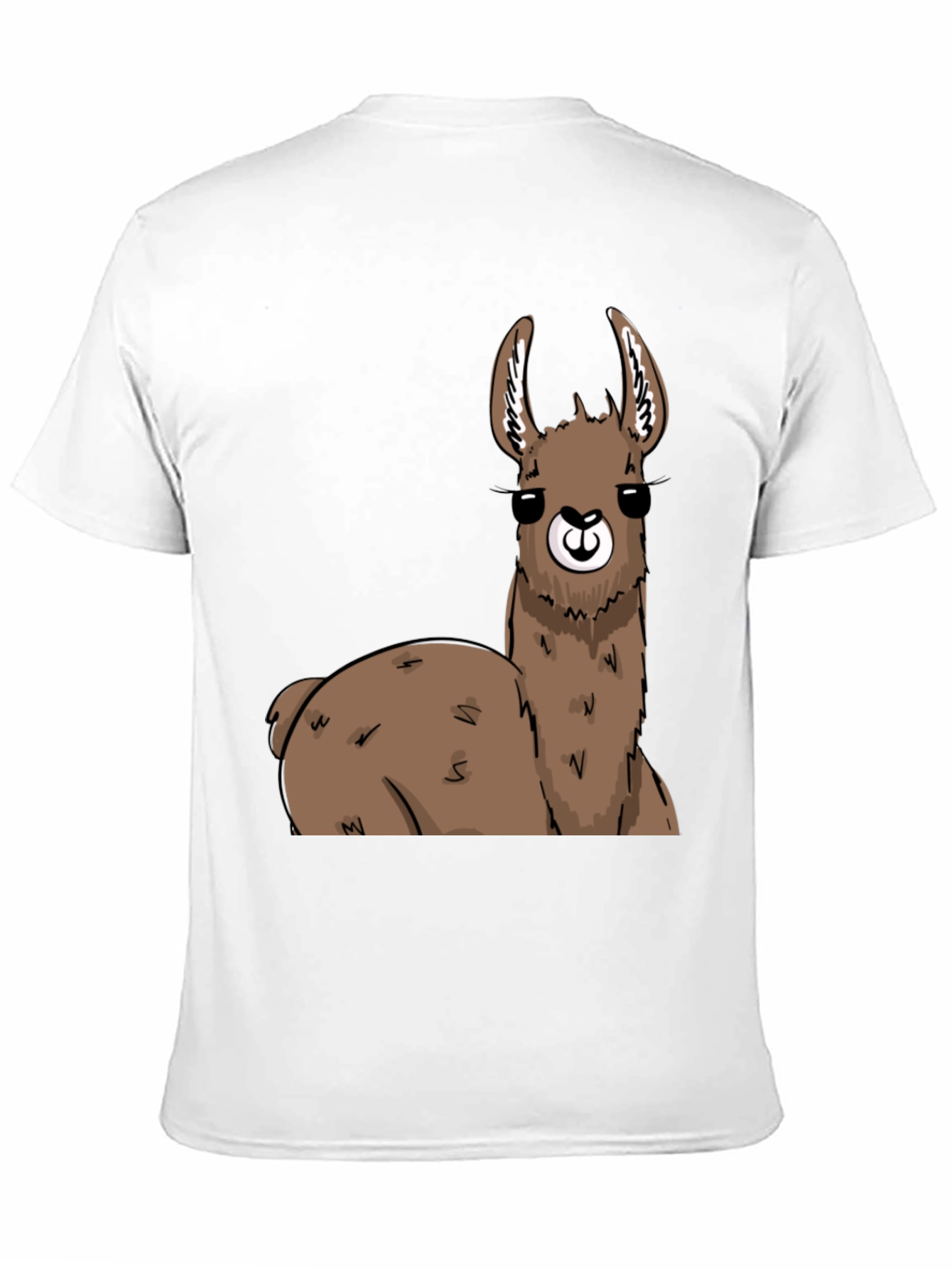 Llama Graphic T-Shirt - Black Cotton Tee
