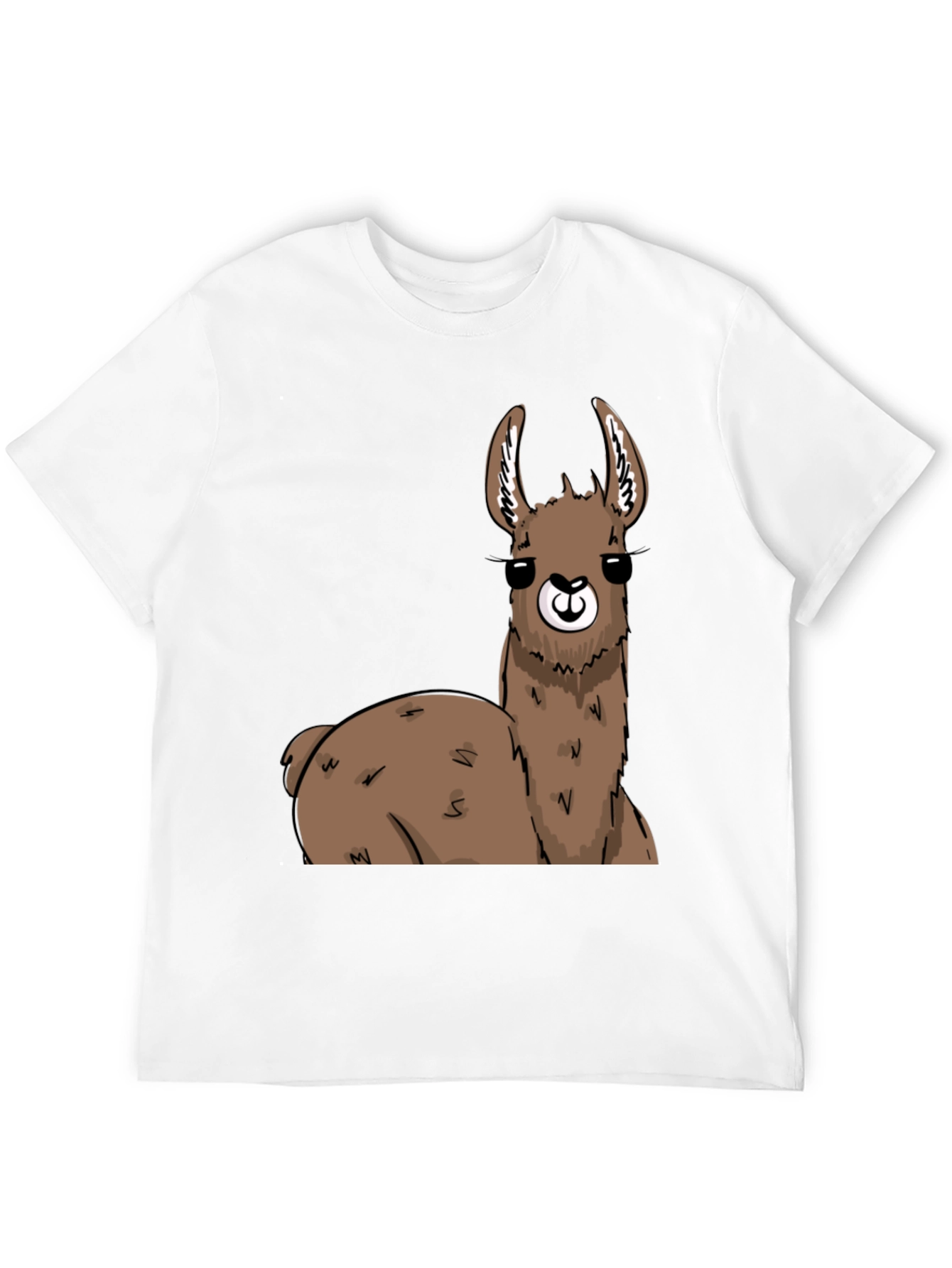 Llama Graphic T-Shirt - Black Cotton Tee
