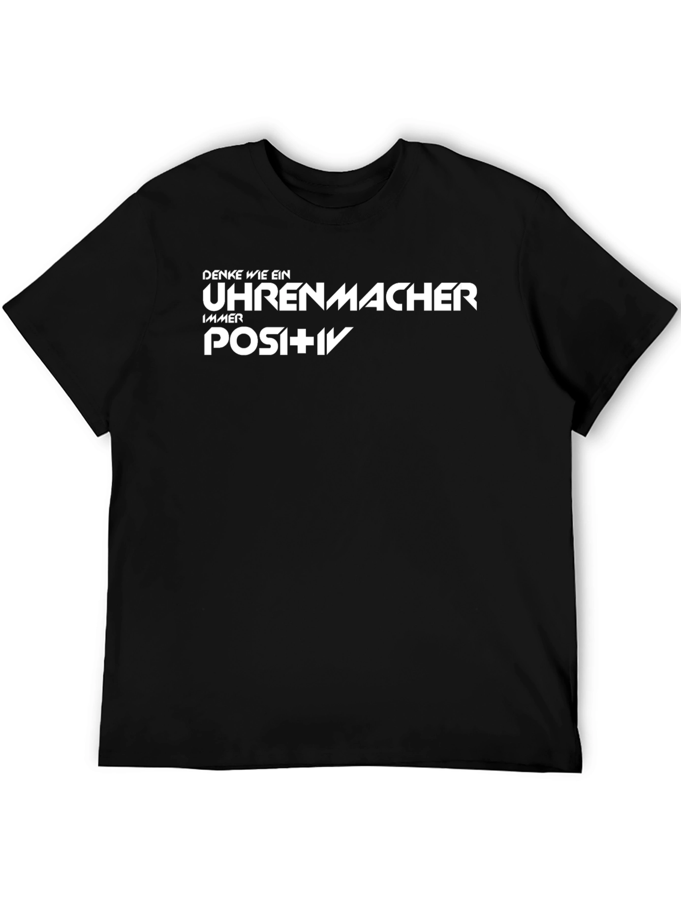 Think Like a Watchmaker Positive Black T-Shirt