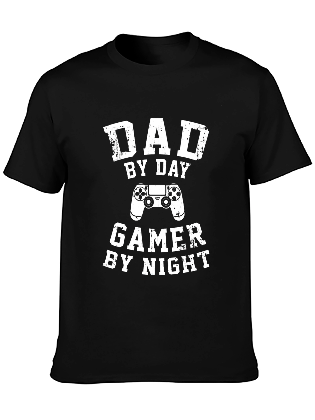 Dad By Day Gamer By Night Black T-Shirt