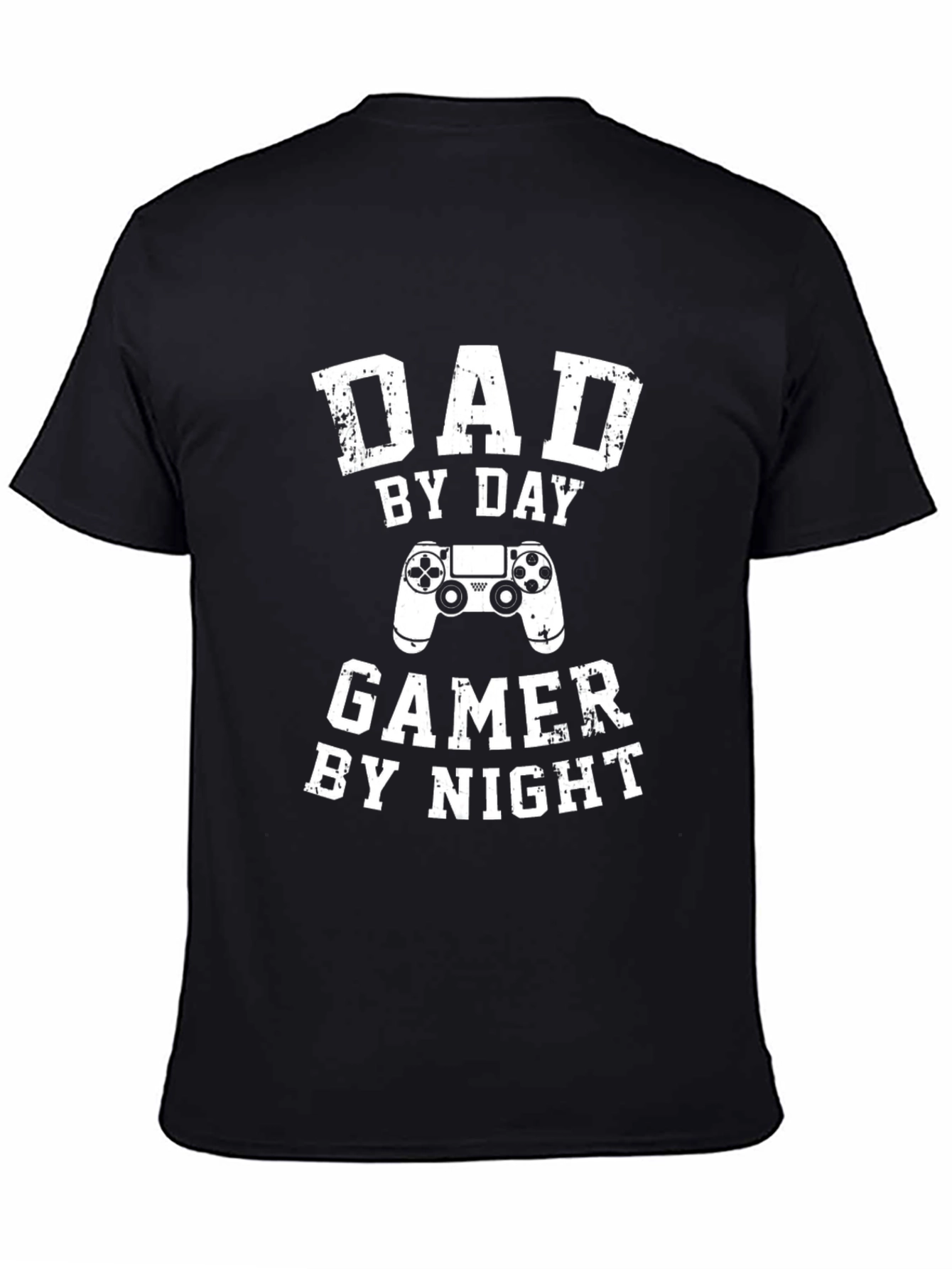Dad By Day Gamer By Night Black T-Shirt
