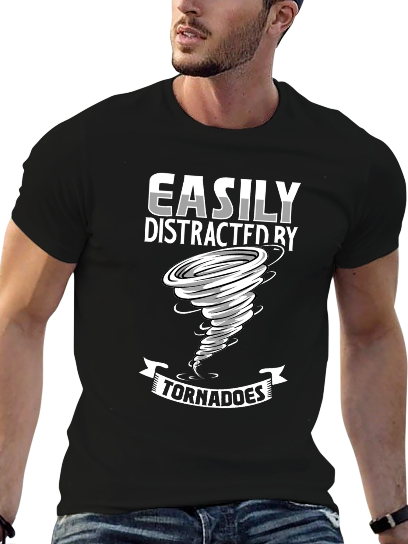 Easily Distracted By Tornadoes Graphic Tee