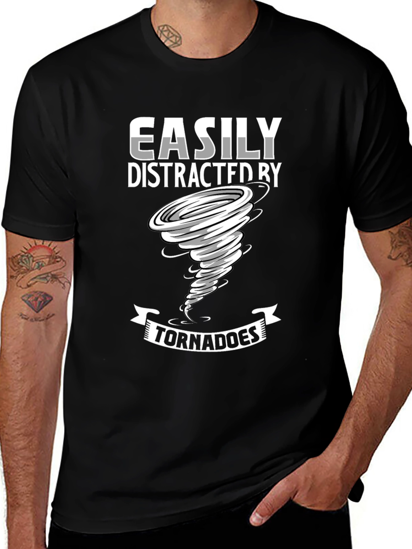 Easily Distracted By Tornadoes Graphic Tee