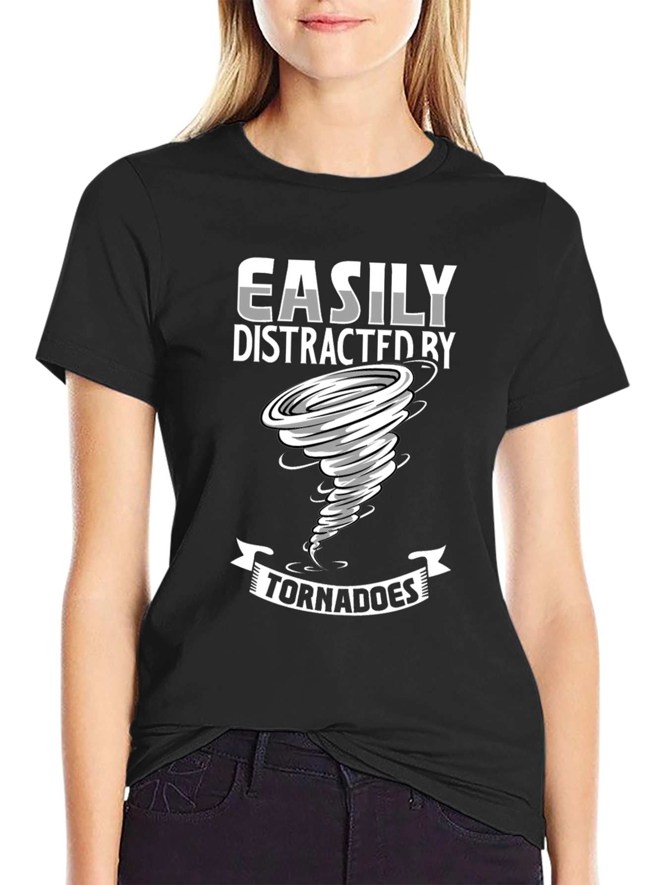 Easily Distracted By Tornadoes Graphic Tee