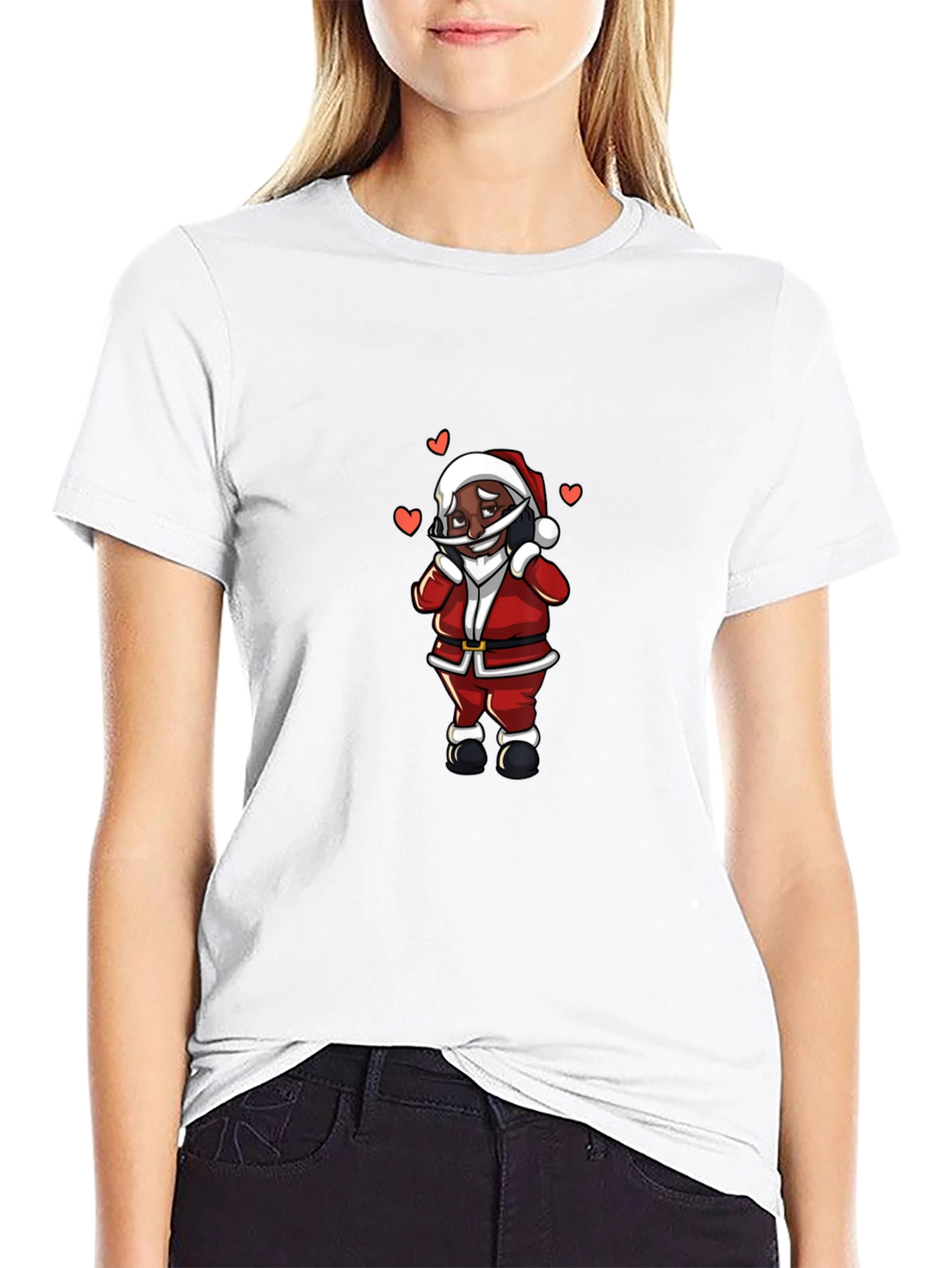 Santa Black T-Shirt - Holiday Edition