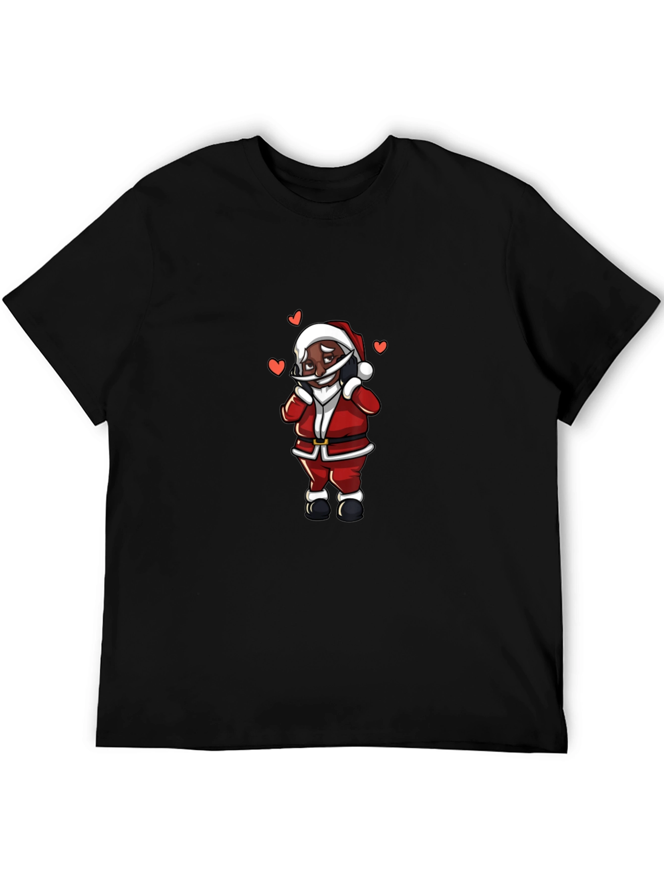 Santa Black T-Shirt - Holiday Edition