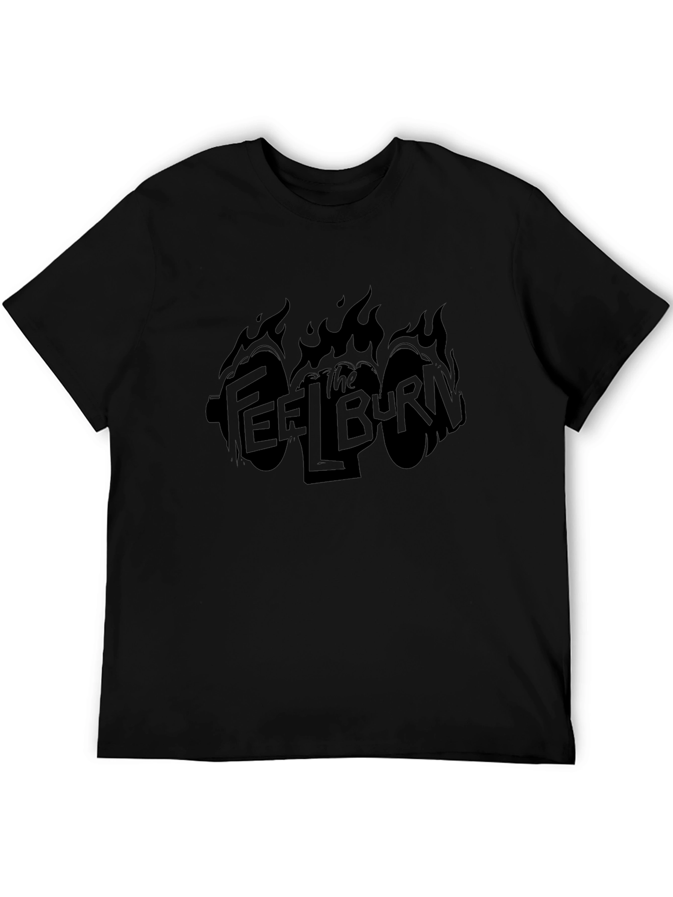 The Feel Burn Black Graphic T-Shirt