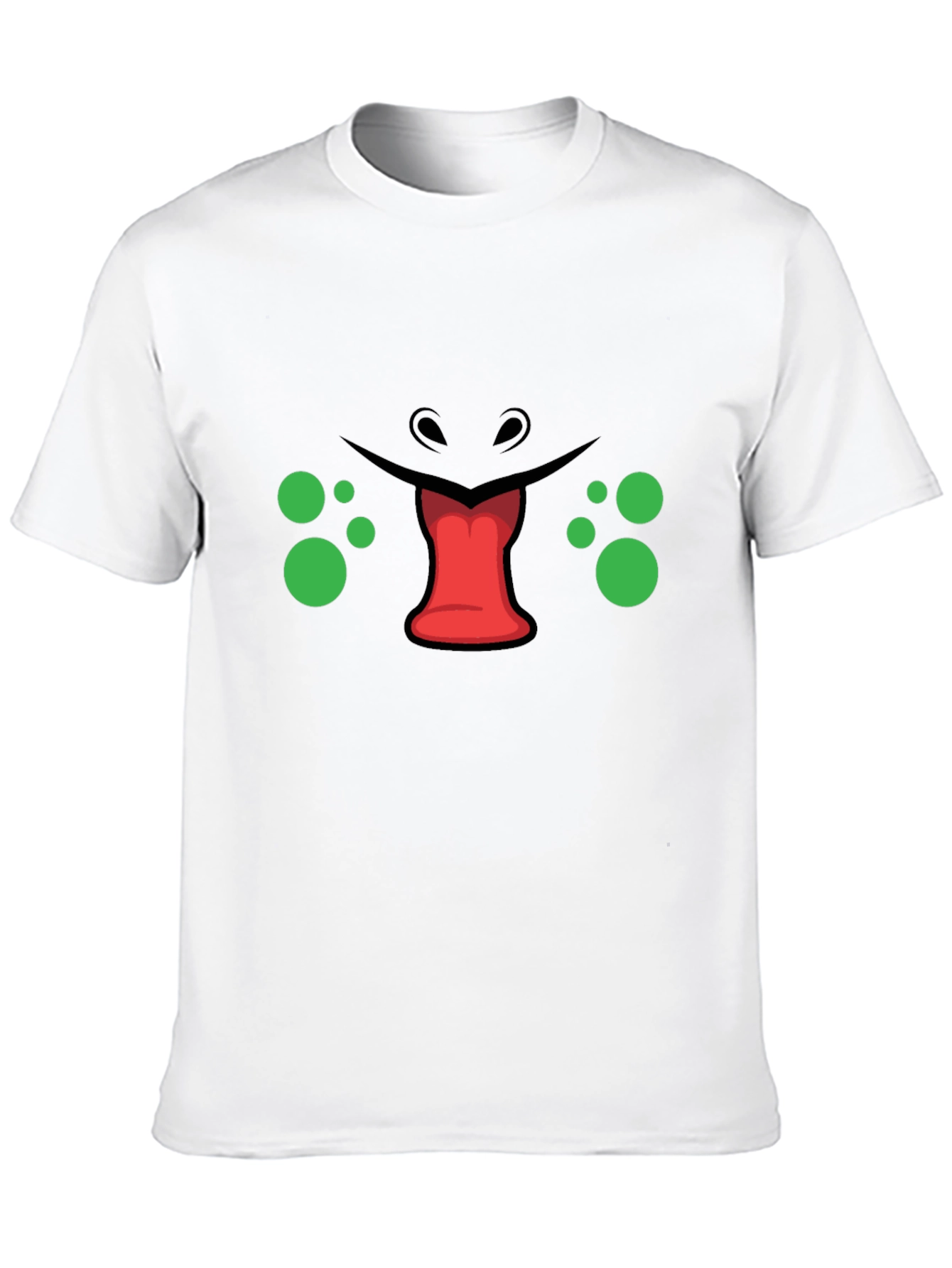 Funny Monster Face Graphic T-Shirt - Unique Design