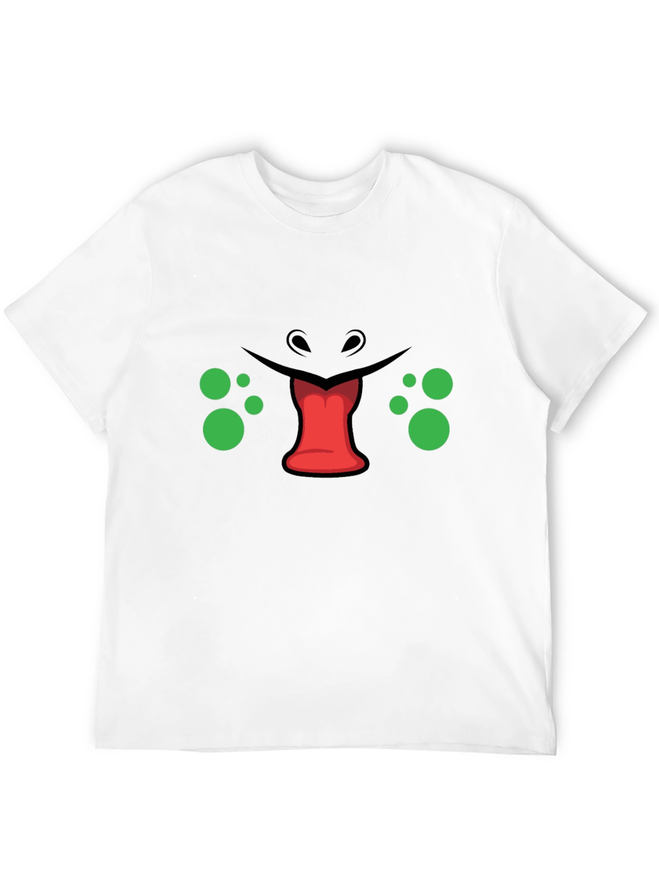 Funny Monster Face Graphic T-Shirt - Unique Design