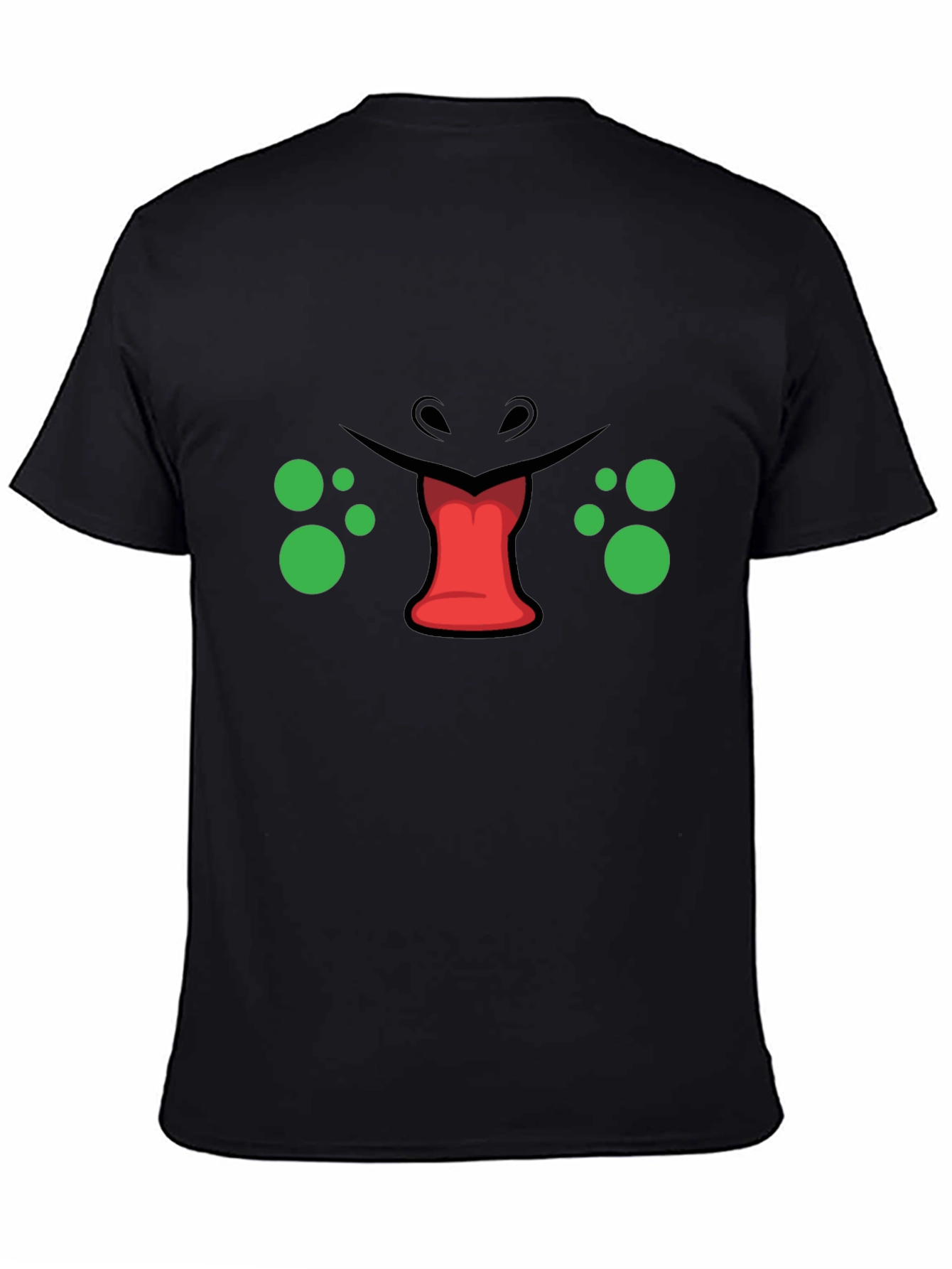 Funny Monster Face Graphic T-Shirt - Unique Design