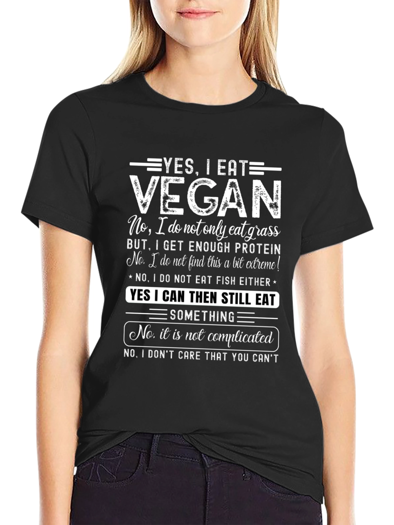 Vegan Statement T-Shirt: Yes I Eat Vegan!
