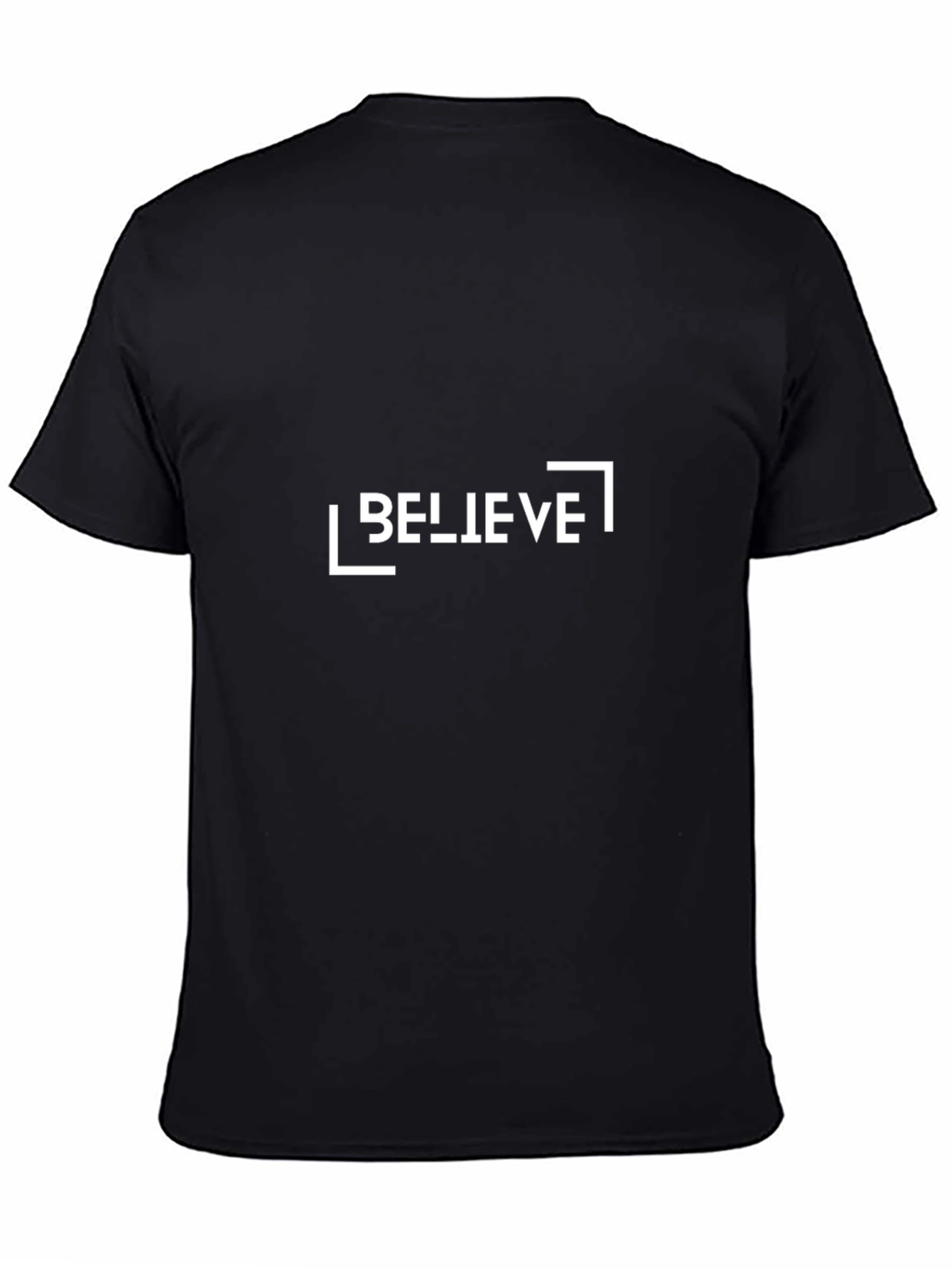 Believe Graphic Black Tee - Trendy Slogan T-Shirt