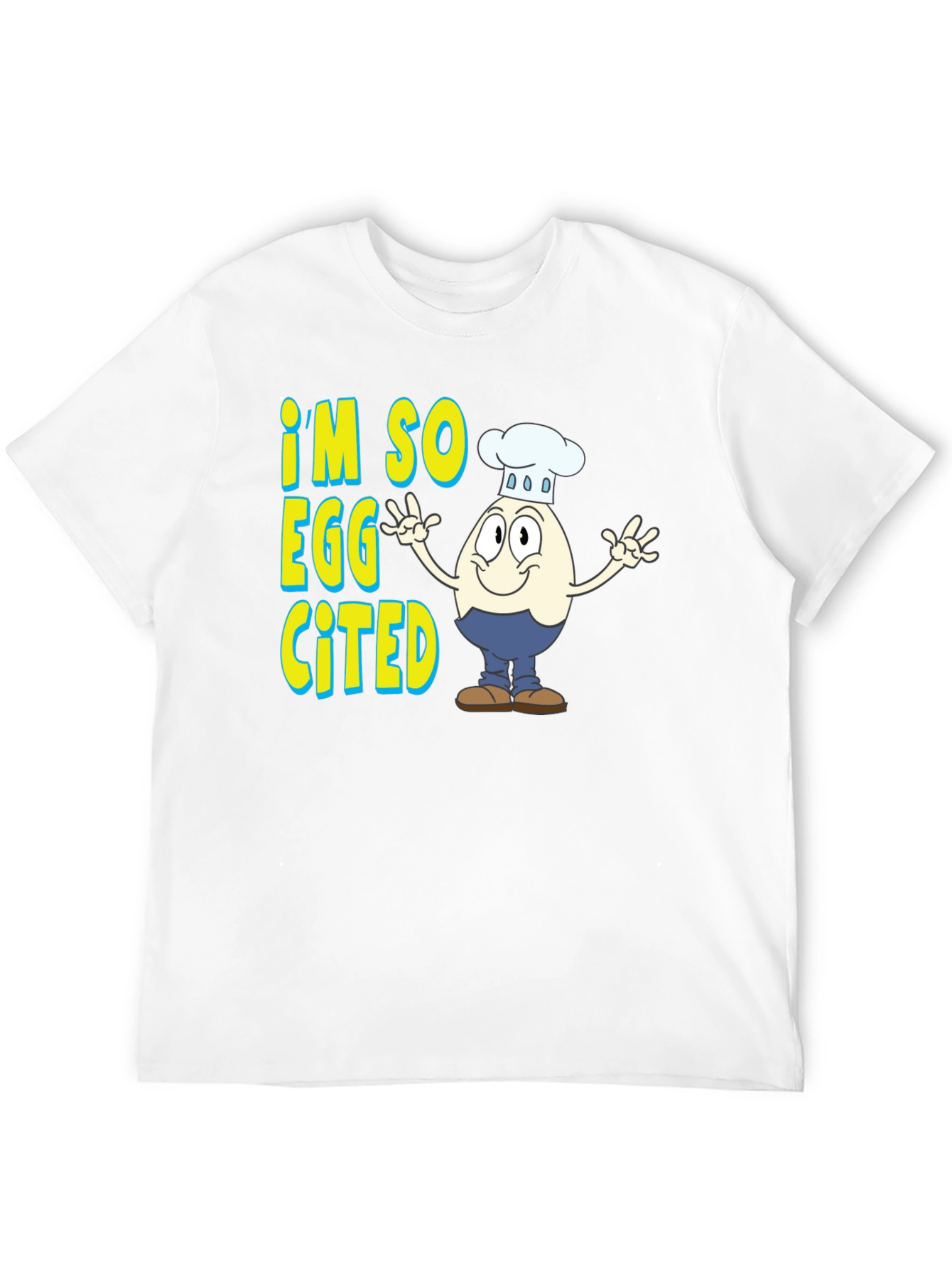 Im So Eggcited Funny Egg Chef Graphic T-Shirt