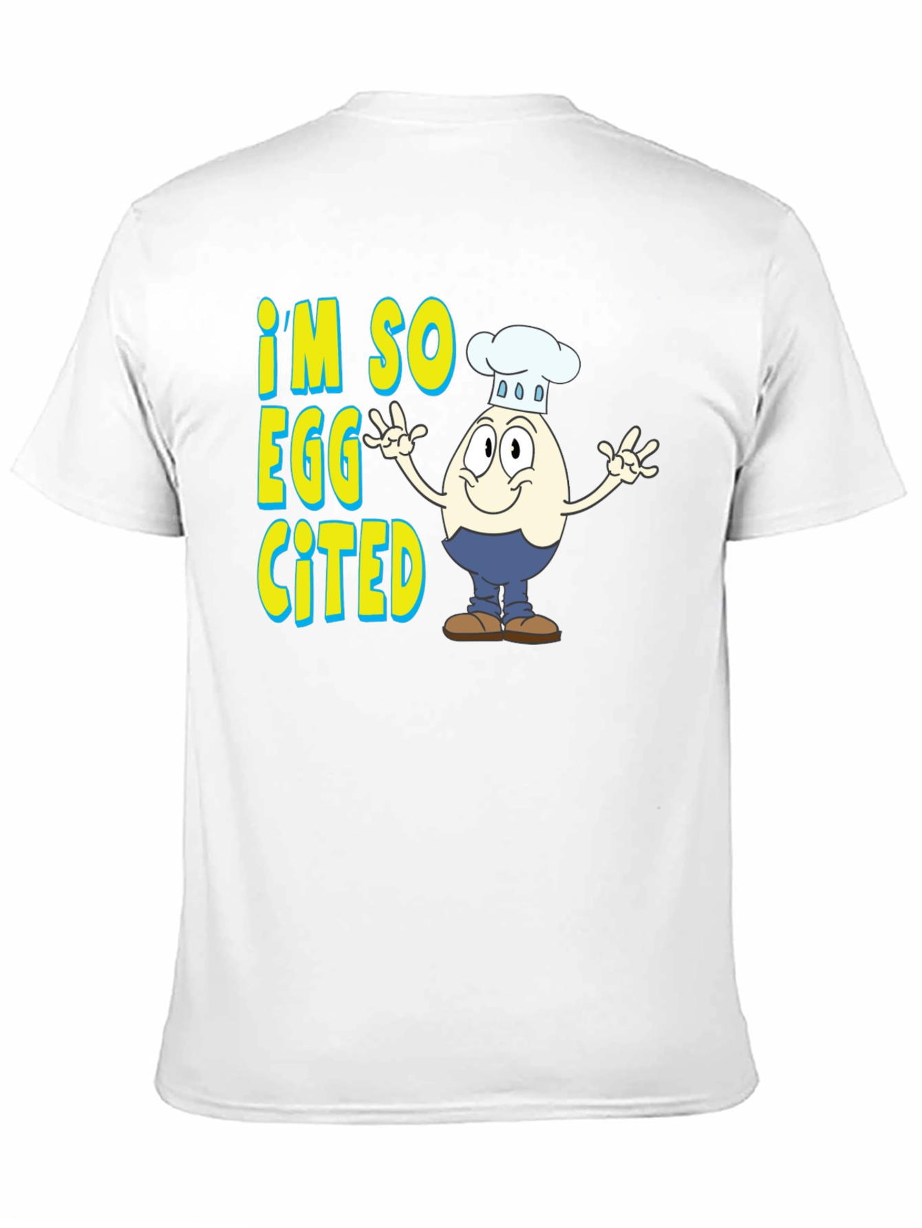 Im So Eggcited Funny Egg Chef Graphic T-Shirt