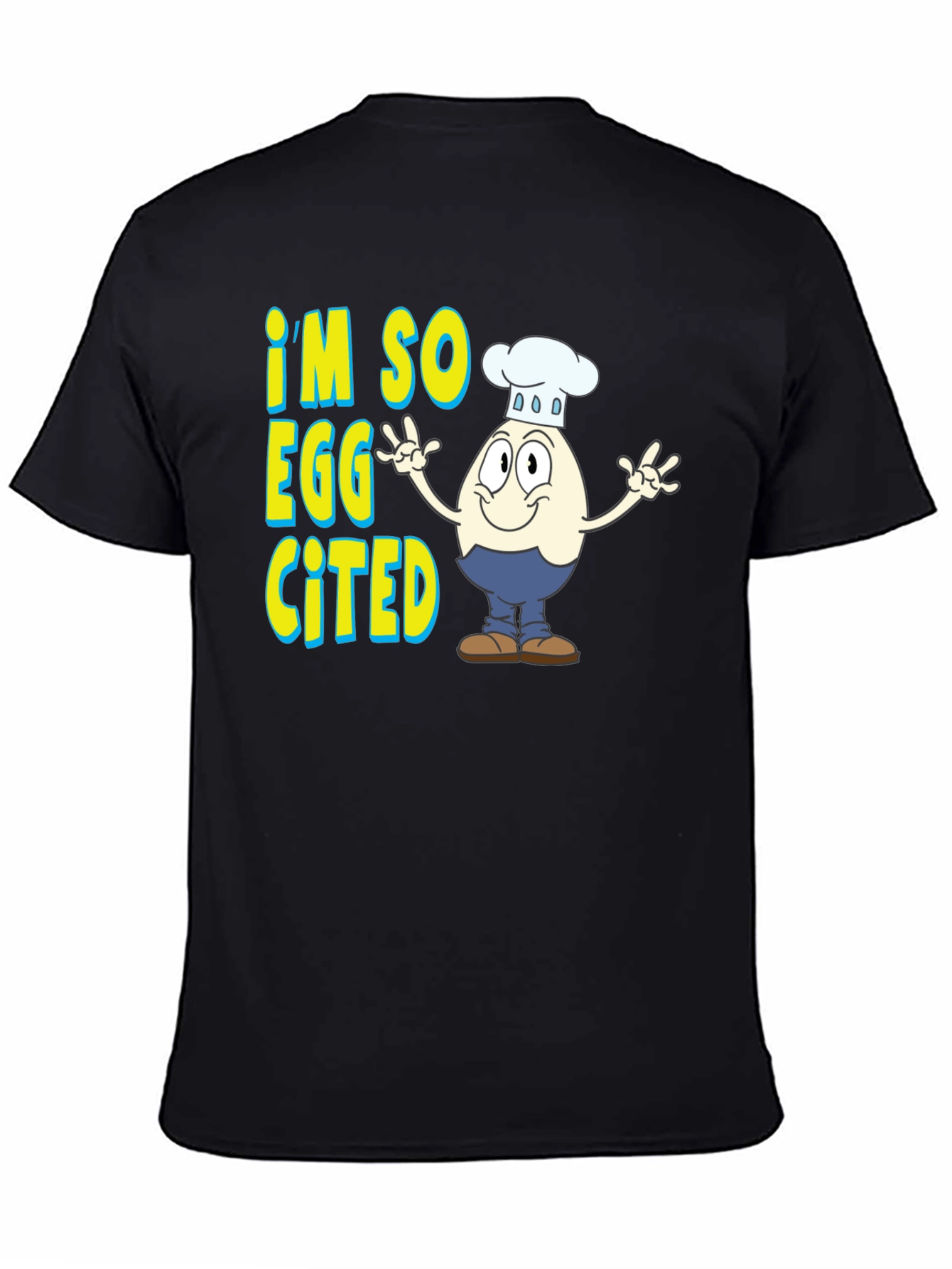 Im So Eggcited Funny Egg Chef Graphic T-Shirt