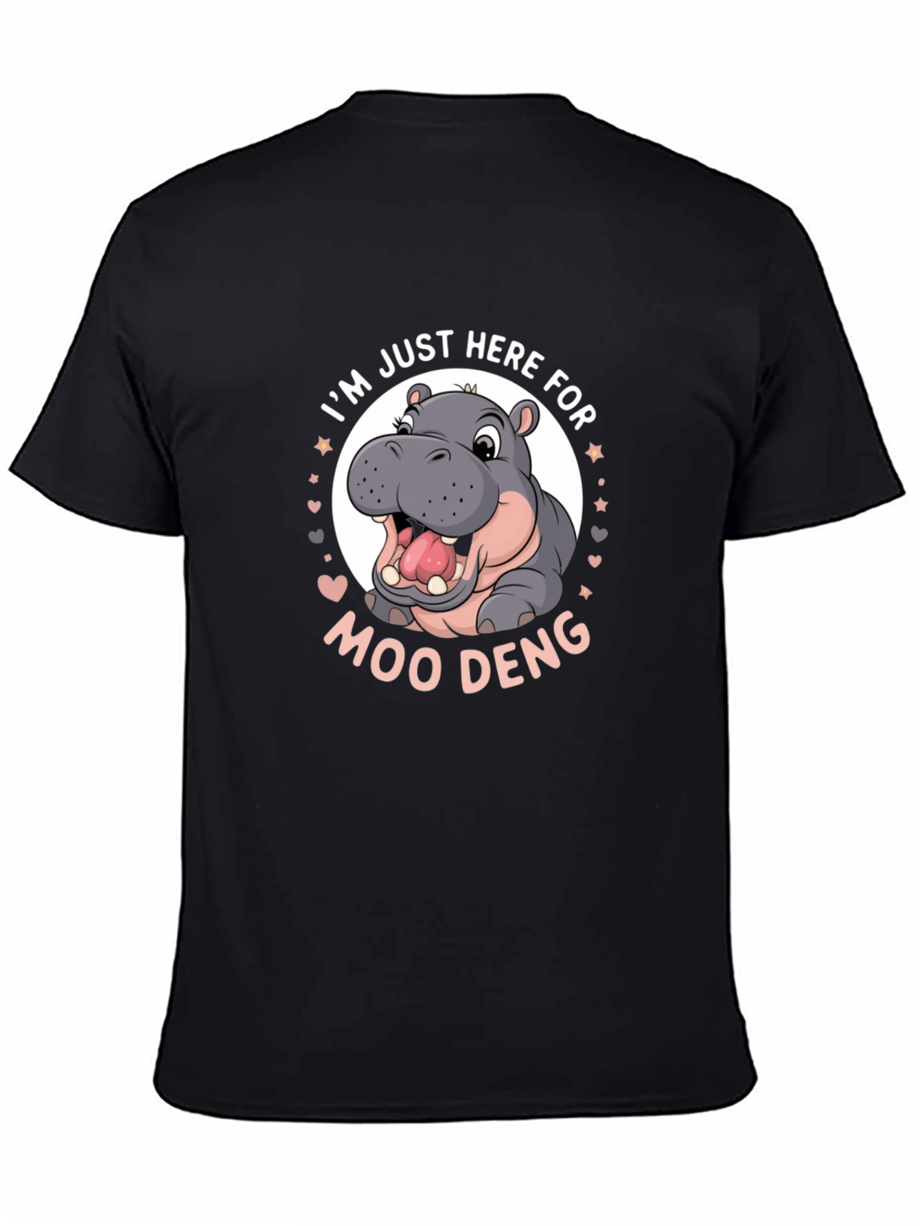 Hippo Moo Deng Graphic Tee