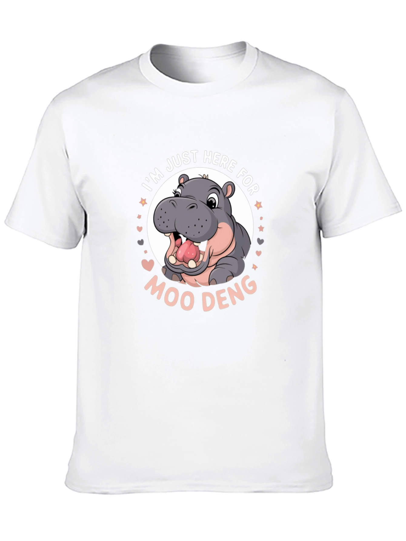 Hippo Moo Deng Graphic Tee