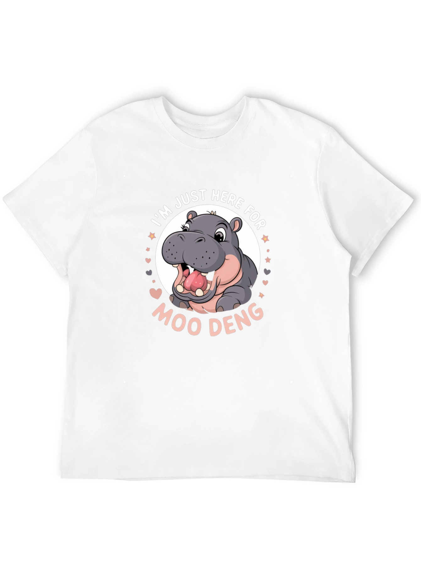Hippo Moo Deng Graphic Tee