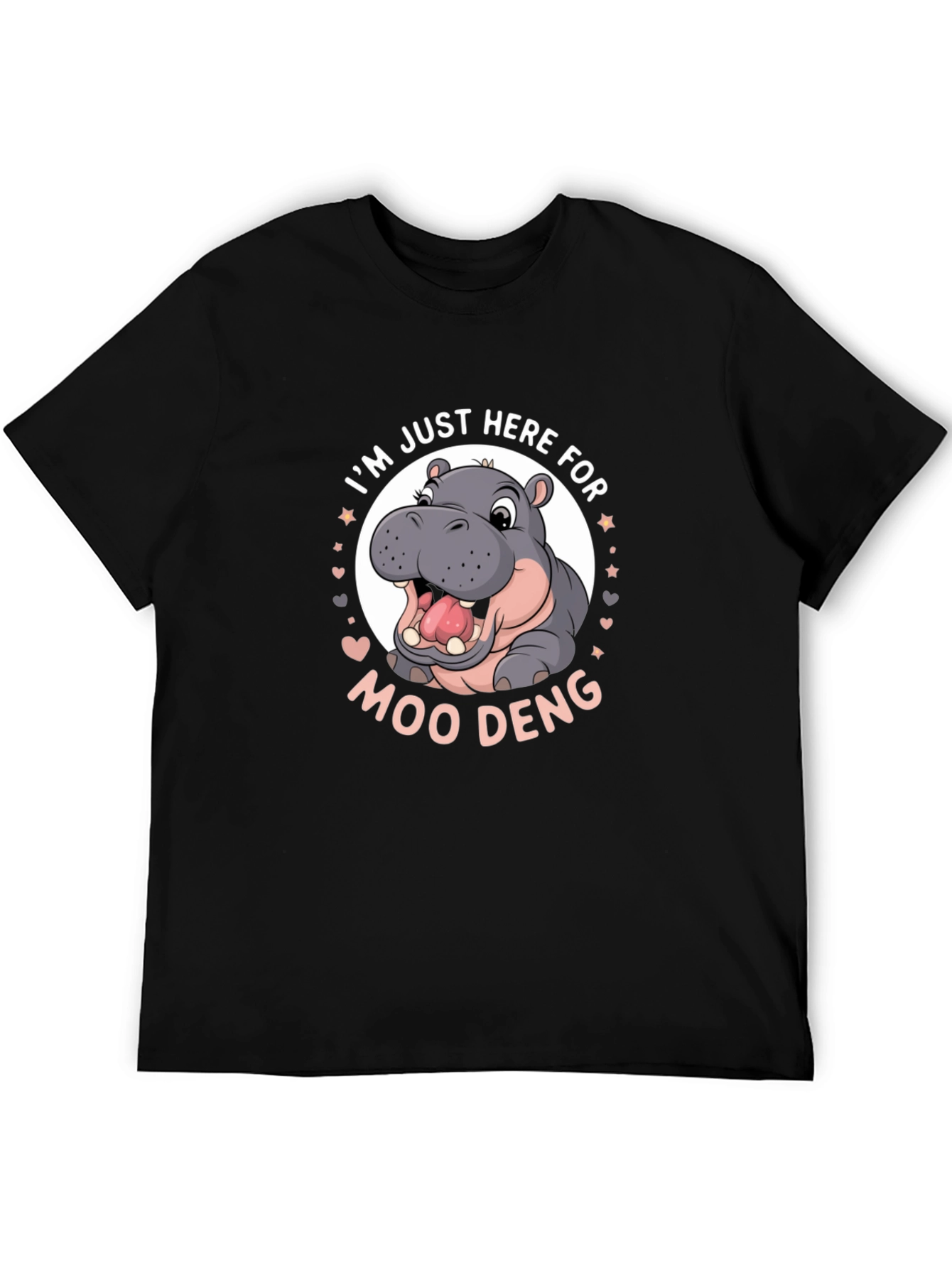 Hippo Moo Deng Graphic Tee
