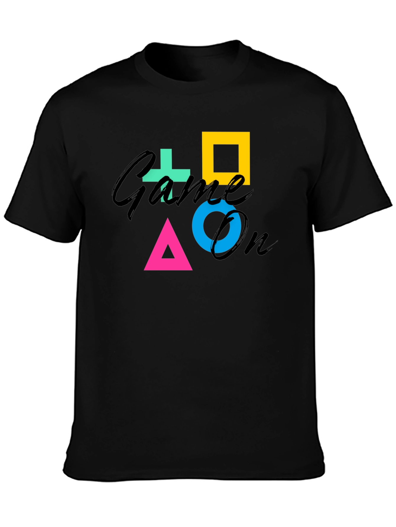 Game On Symbol Black T-Shirt