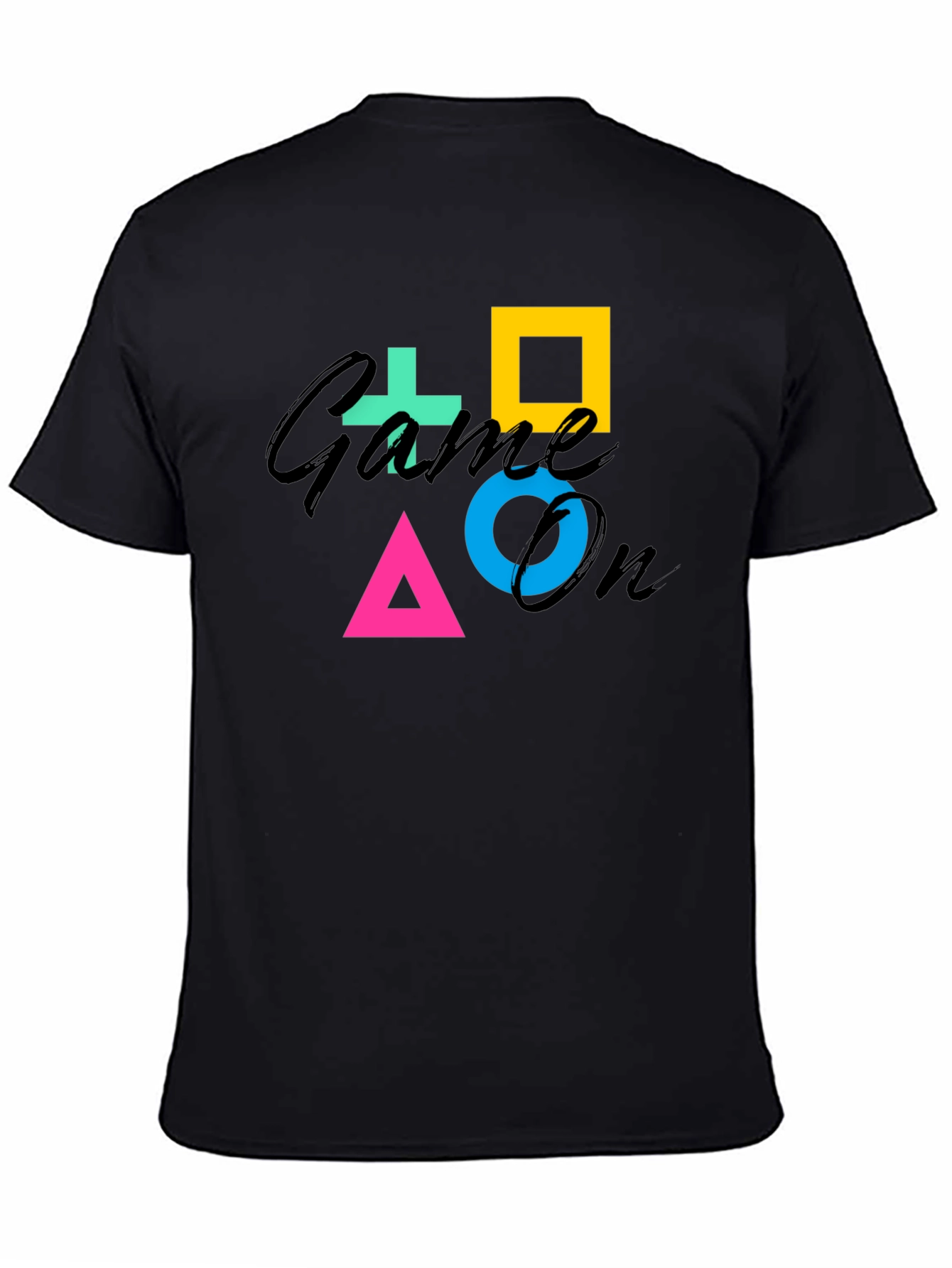 Game On Symbol Black T-Shirt