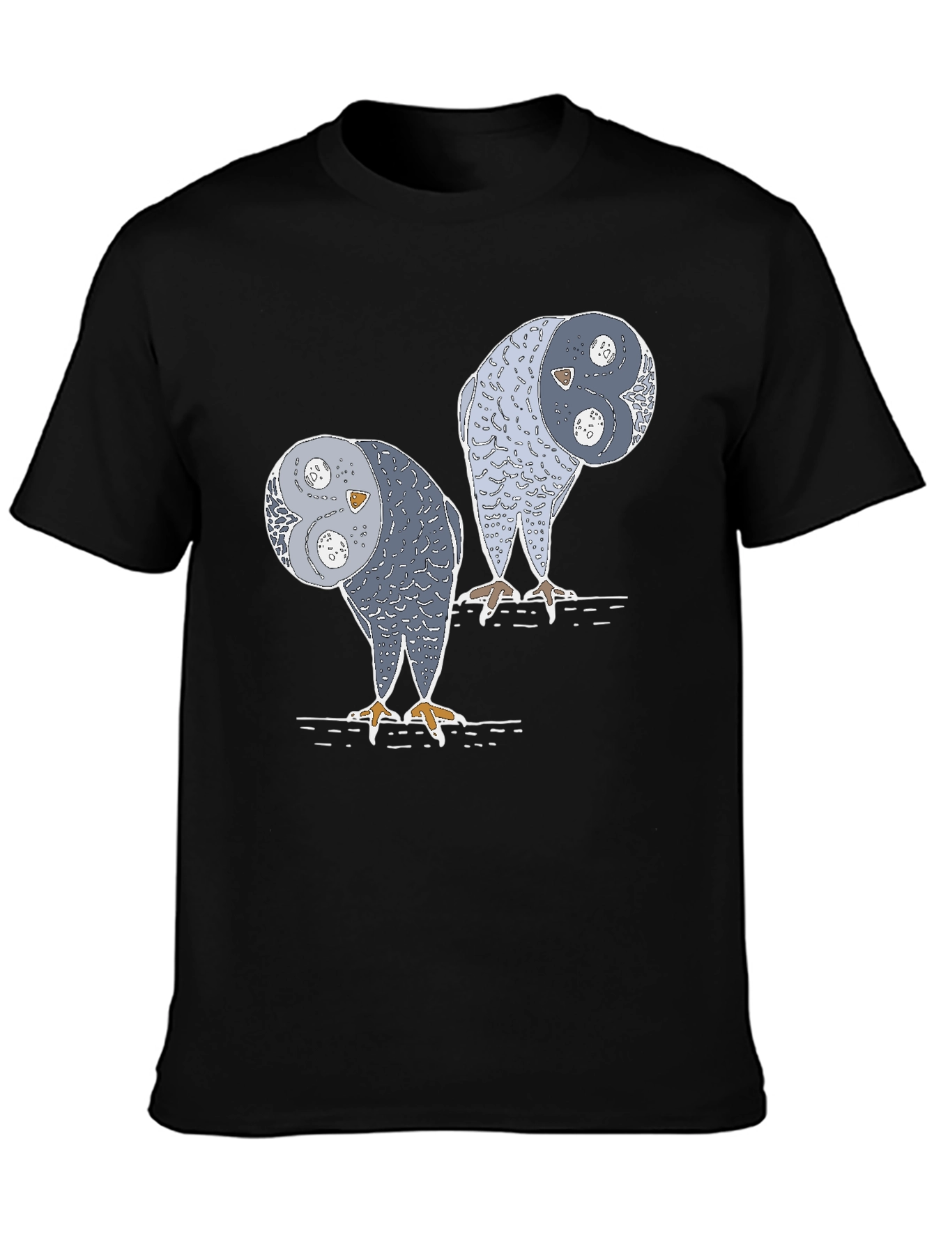 Yin Yang Owls Graphic T-Shirt - Unique Design