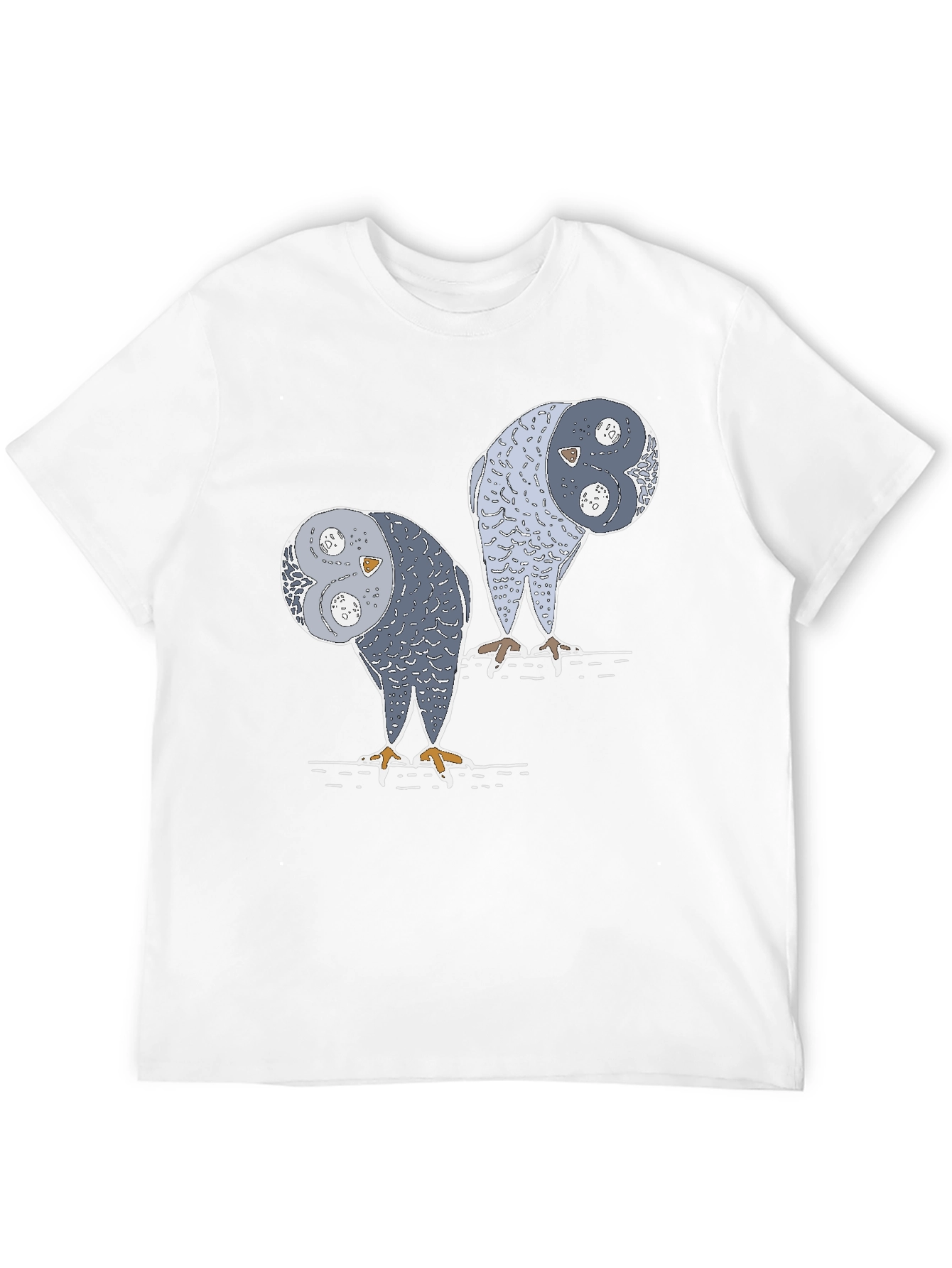 Yin Yang Owls Graphic T-Shirt - Unique Design
